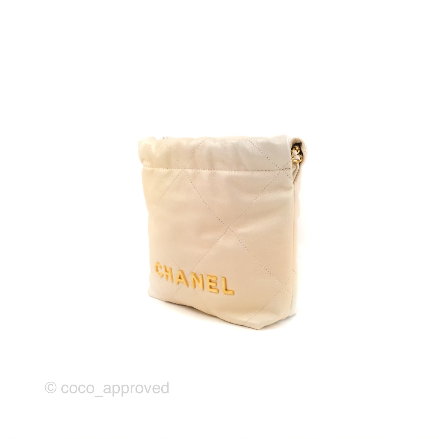 Chanel 22 Mini Bag Iridescent Pearl Calfskin