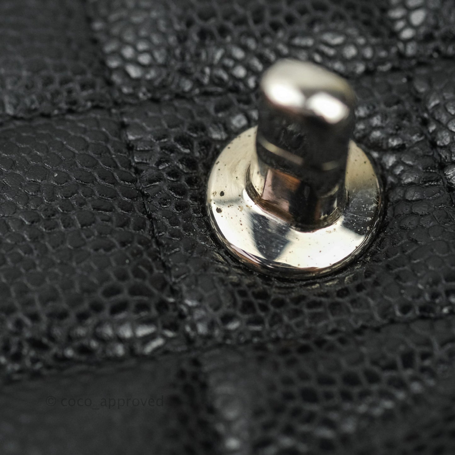 Chanel Jumbo Double Flap Black Caviar Silver Hardware⁣⁣