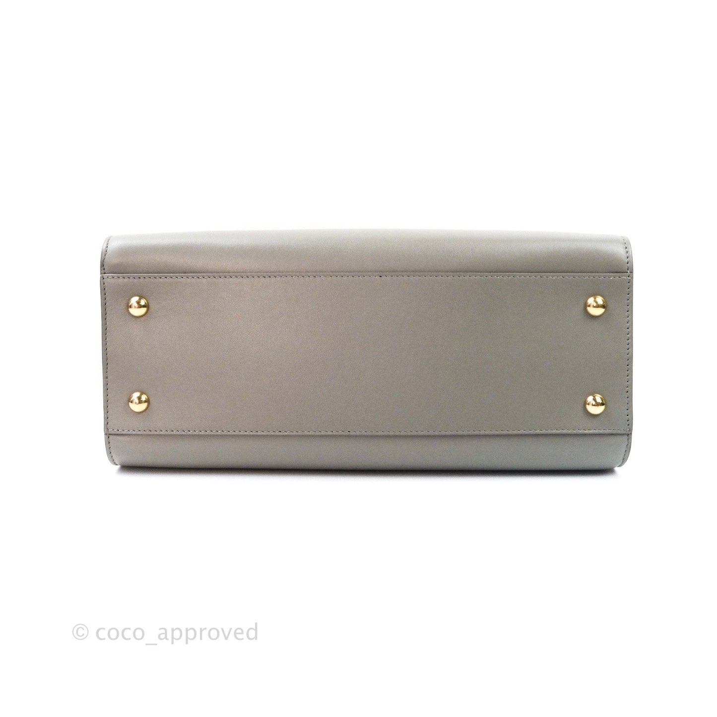 Saint Laurent Calfskin Monogram Cabas Fog