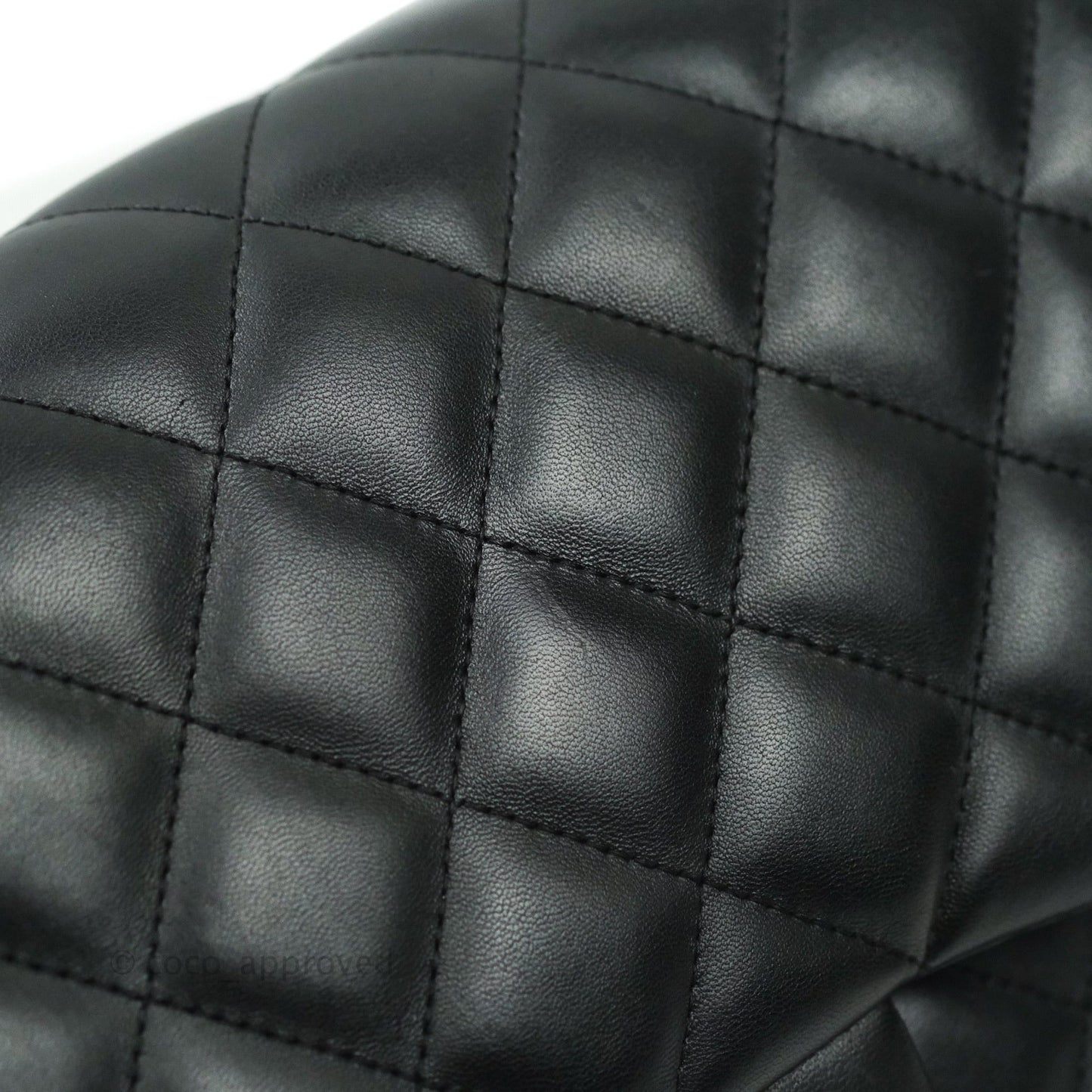 Chanel Jumbo Double Flap Black Lambskin Silver Hardware⁣⁣