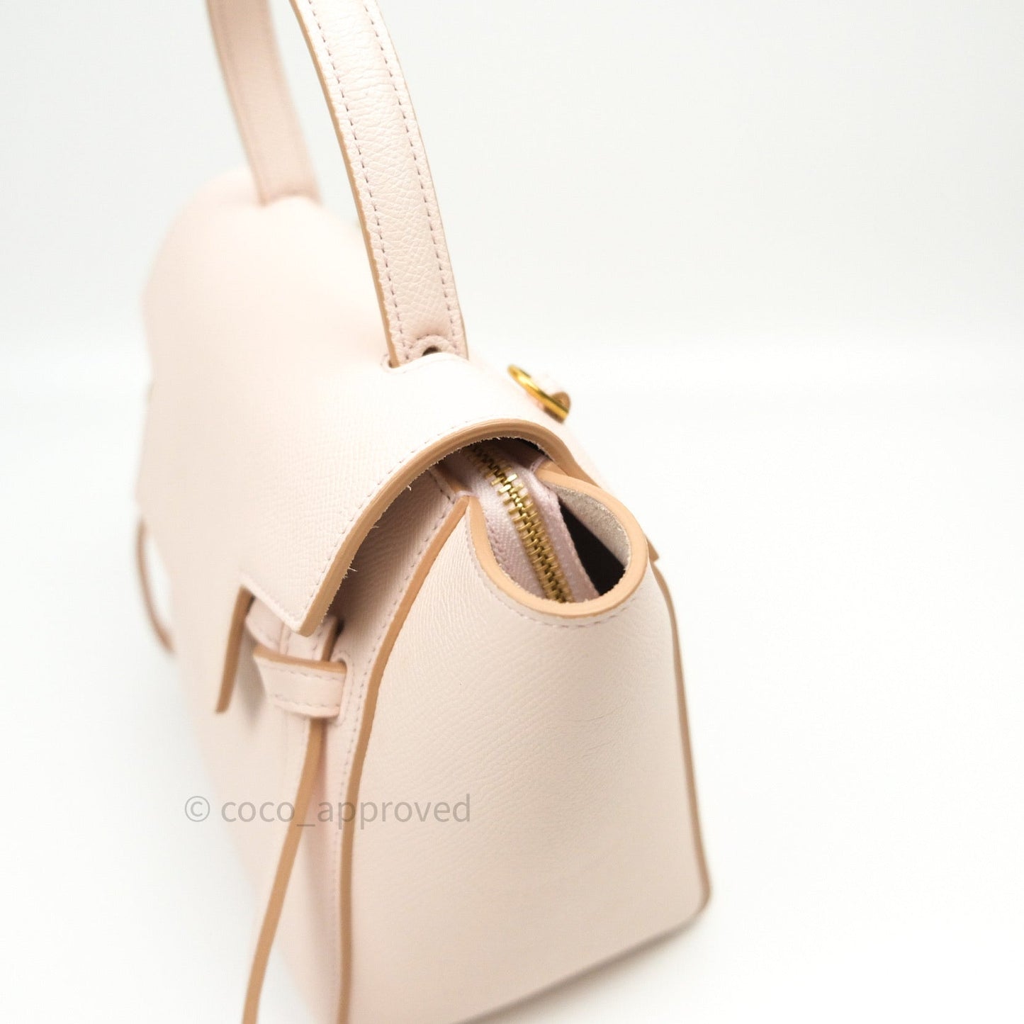 Celine Grained Calfskin Nano Belt Bag Pale Pink Gold Hardware