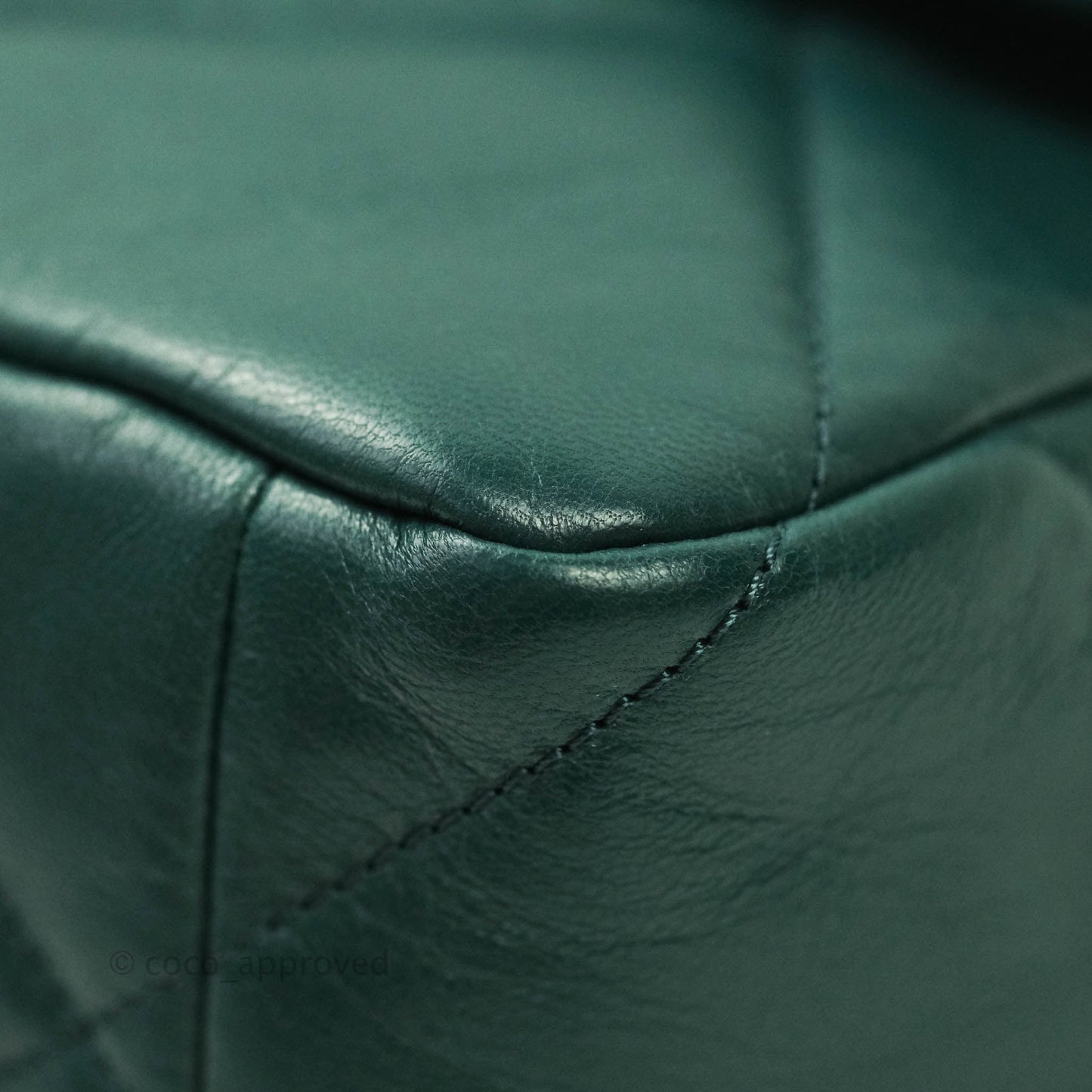 Chanel 19 Medium Dark Green Mixed Hardware Goatskin