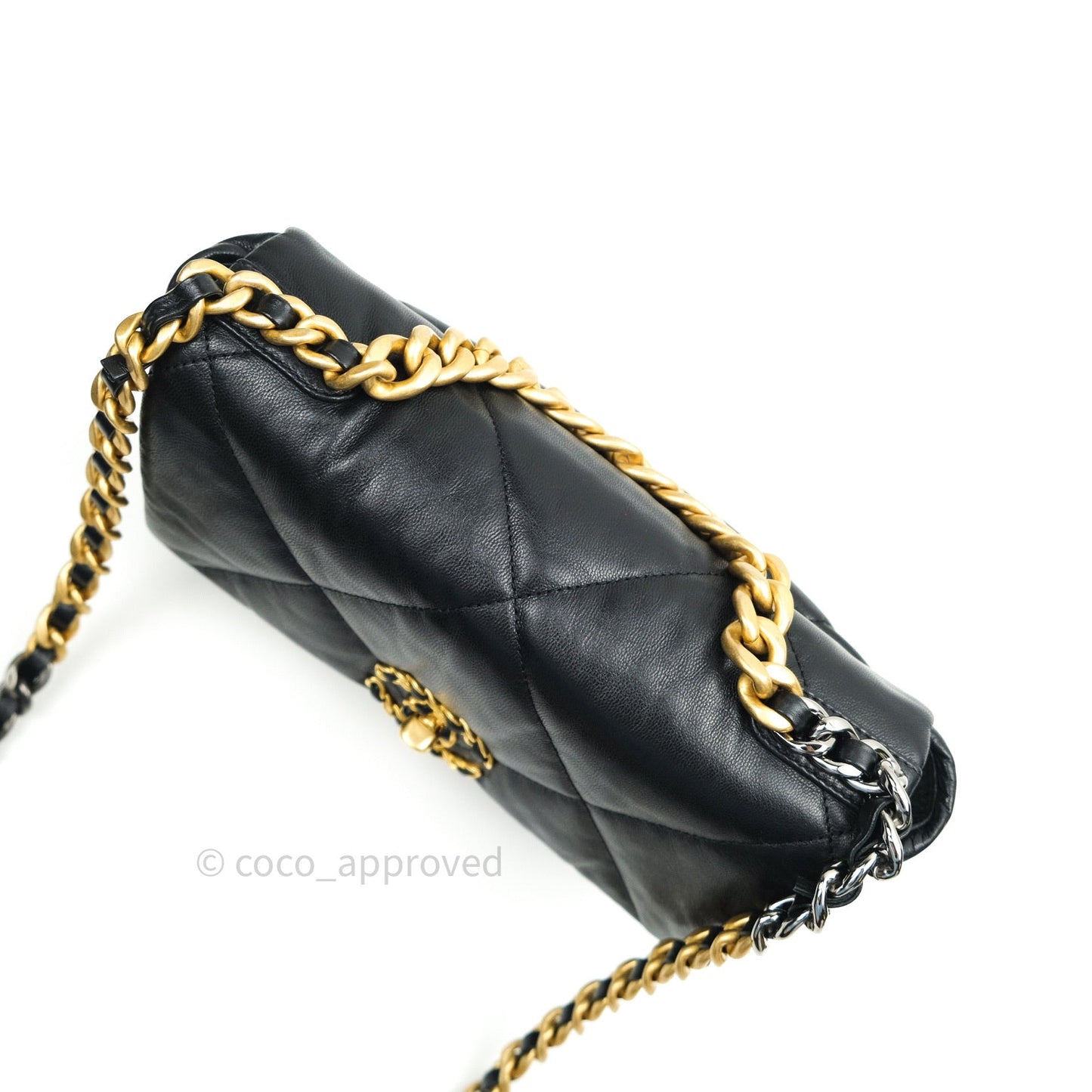 Chanel 19 Small Black Goatskin Mixed Hardware 20S