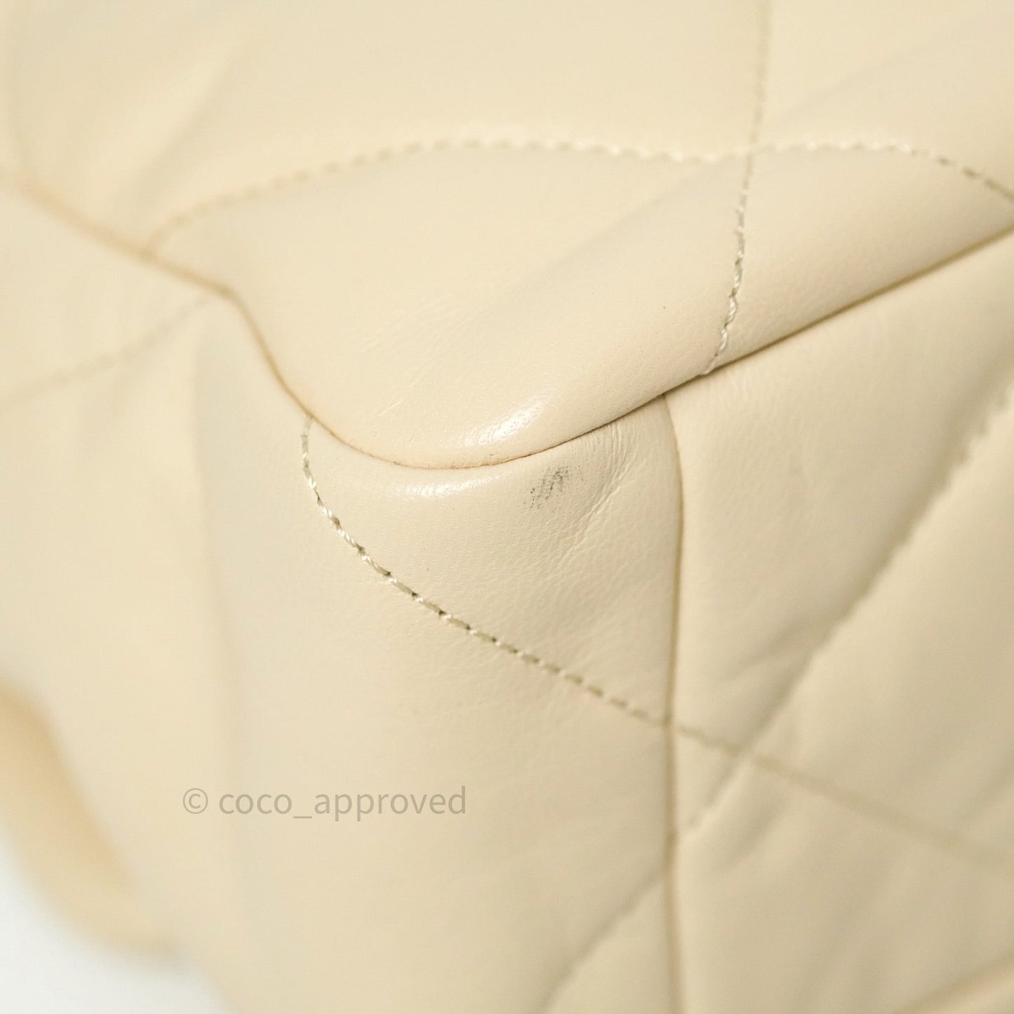 Chanel 19 Medium Beige Goatskin Mixed Hardware