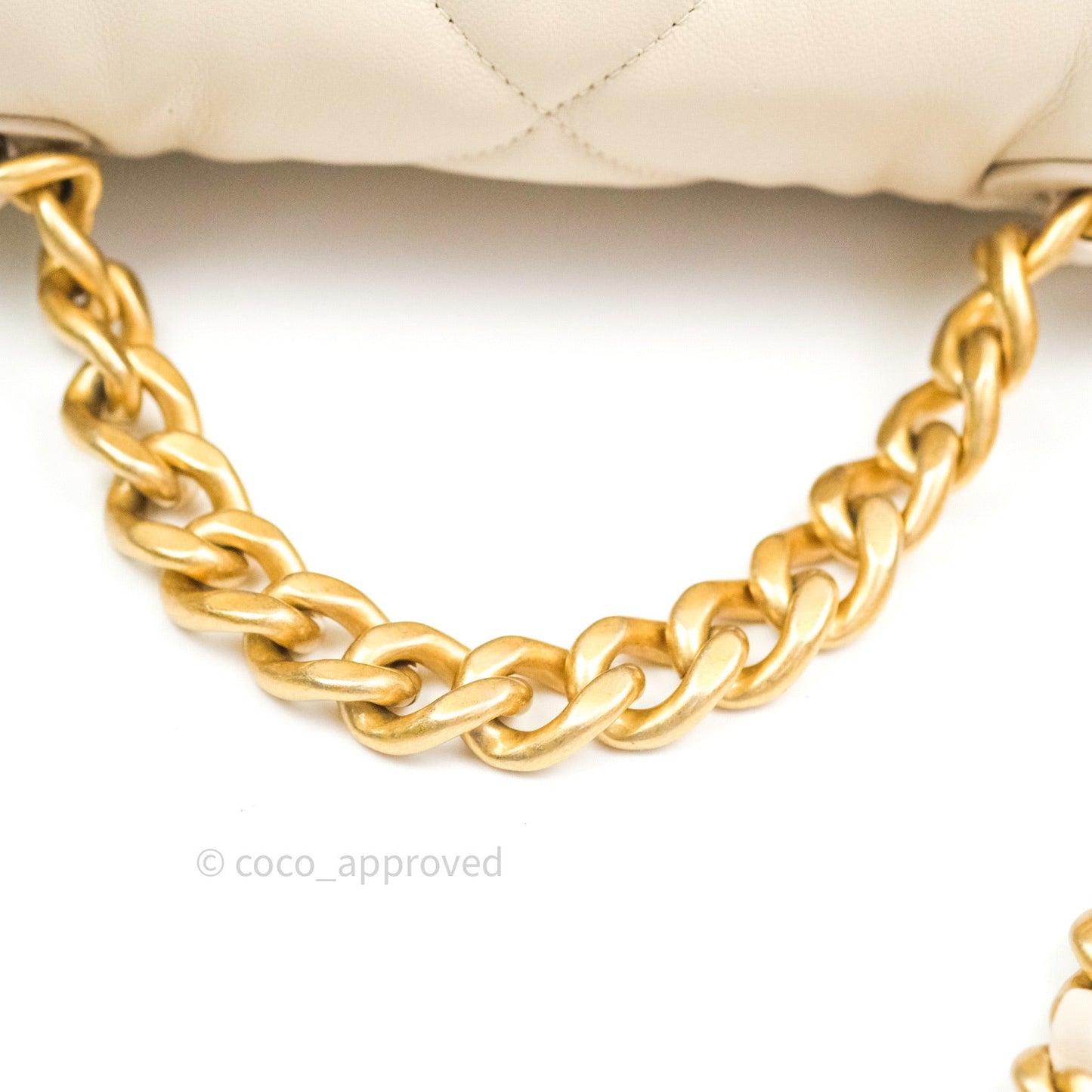 Chanel 19 Small Beige Goatskin Mixed Hardware 20B