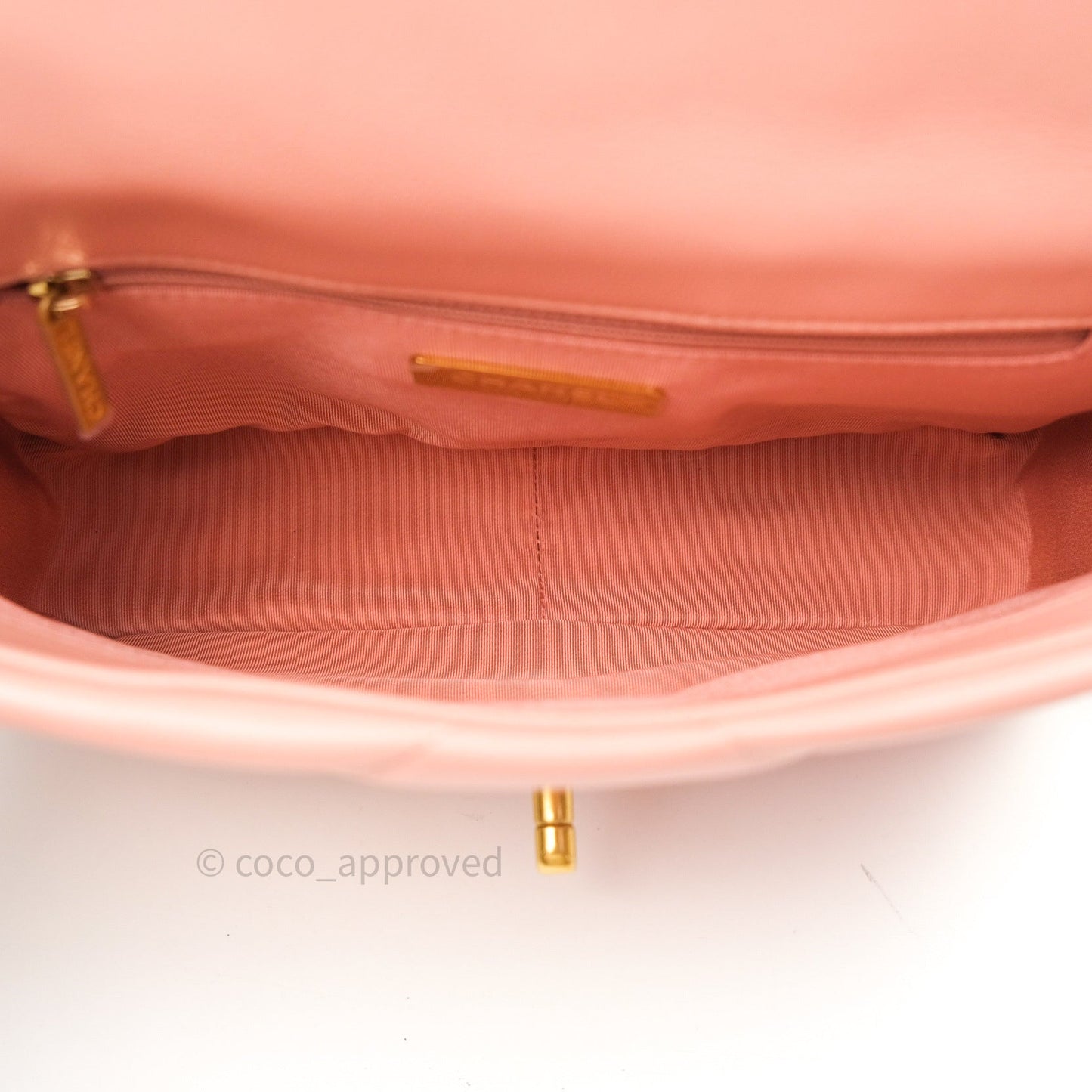 Chanel 19 Small Goatskin Rose Pink Mixed Hardware