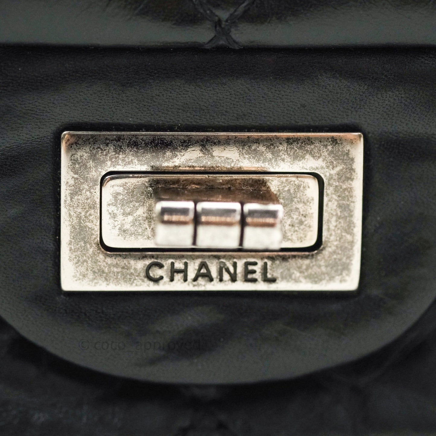 Chanel Reissue Quilted Aged Calfskin Black Ruthenium Hardware 226