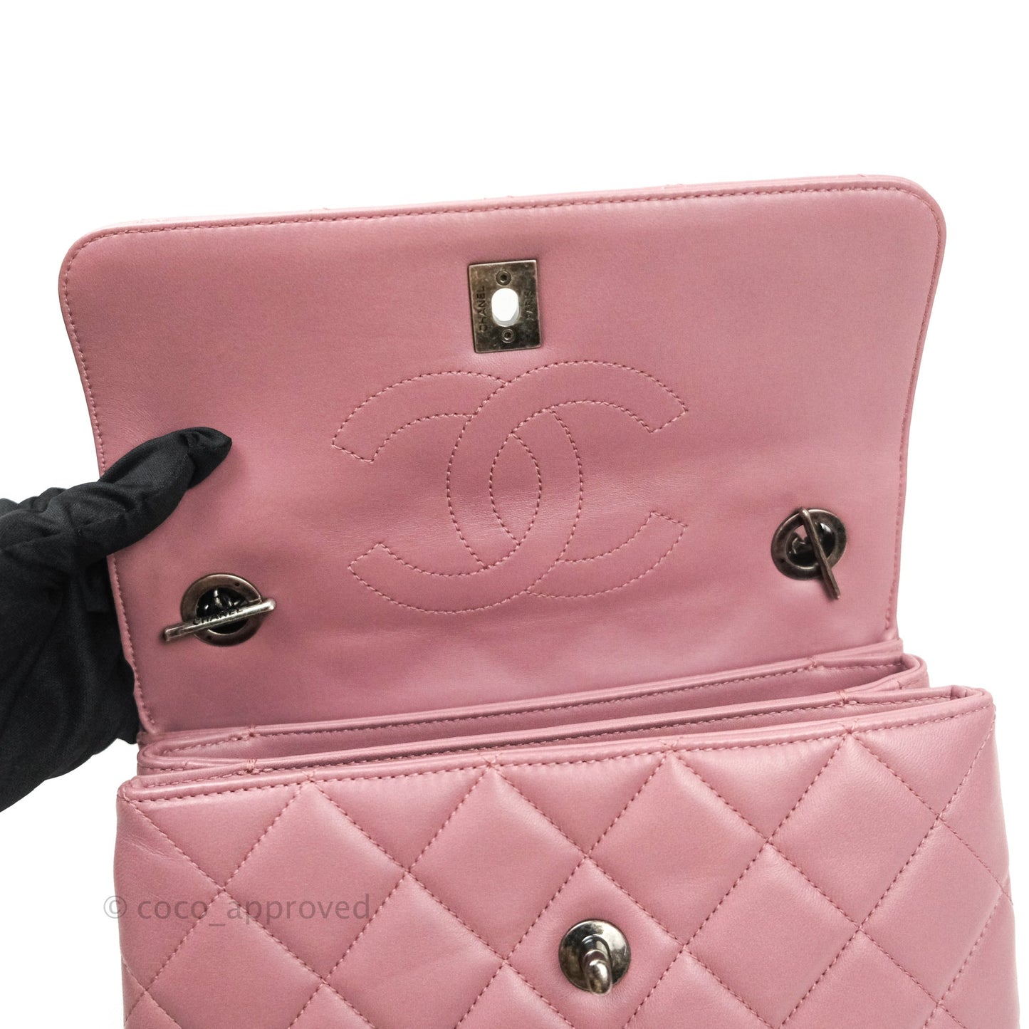 Chanel Trendy CC Small Mauve Pink Lambskin Ruthenium Hardware