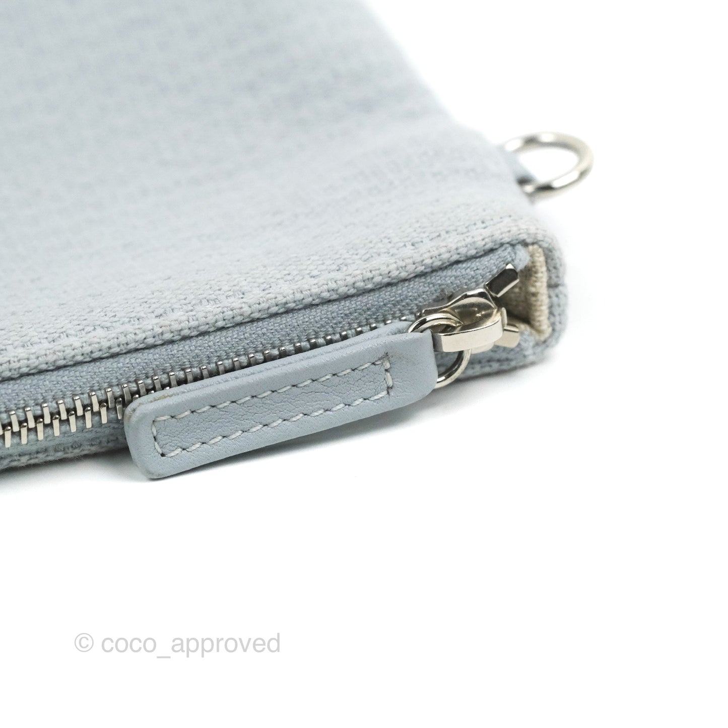 Chanel New Small Deauville Tote Light Blue Silver Hardware