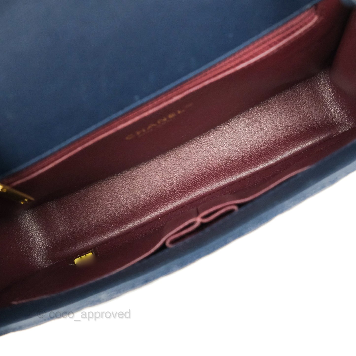 Chanel Quilted Medium CC Filigree Flap Navy Caviar Aged Gold Hardware