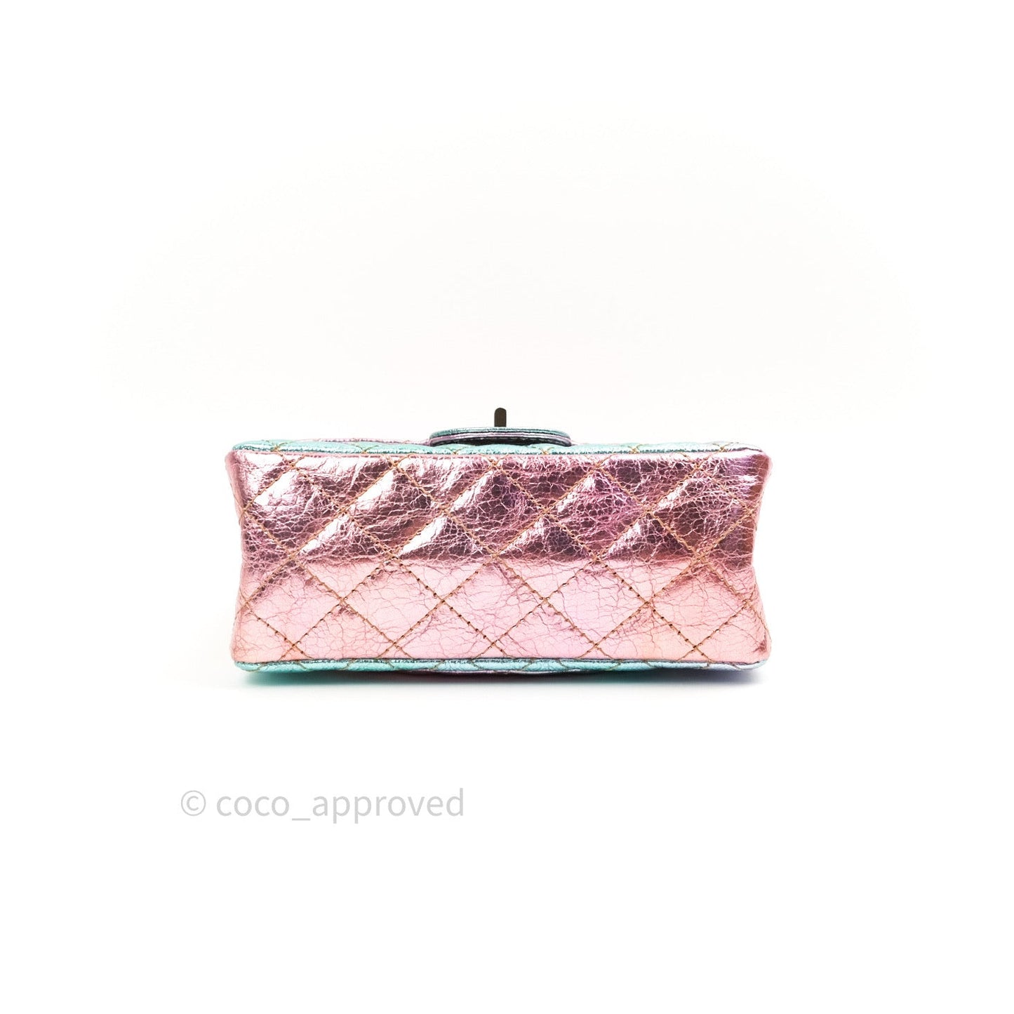 Chanel Mini Reissue 224 Rainbow Quilted Calfskin Gold Hardware