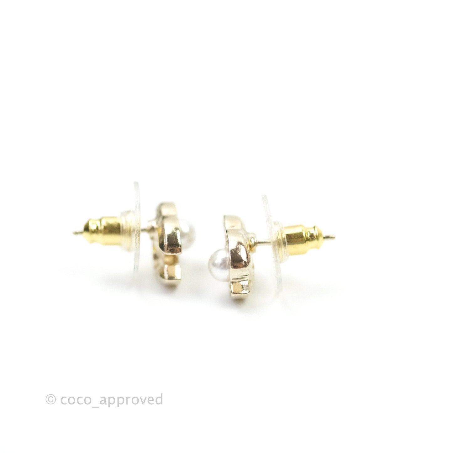 Chanel Mini CC Pearl Crystal Earrings 21A