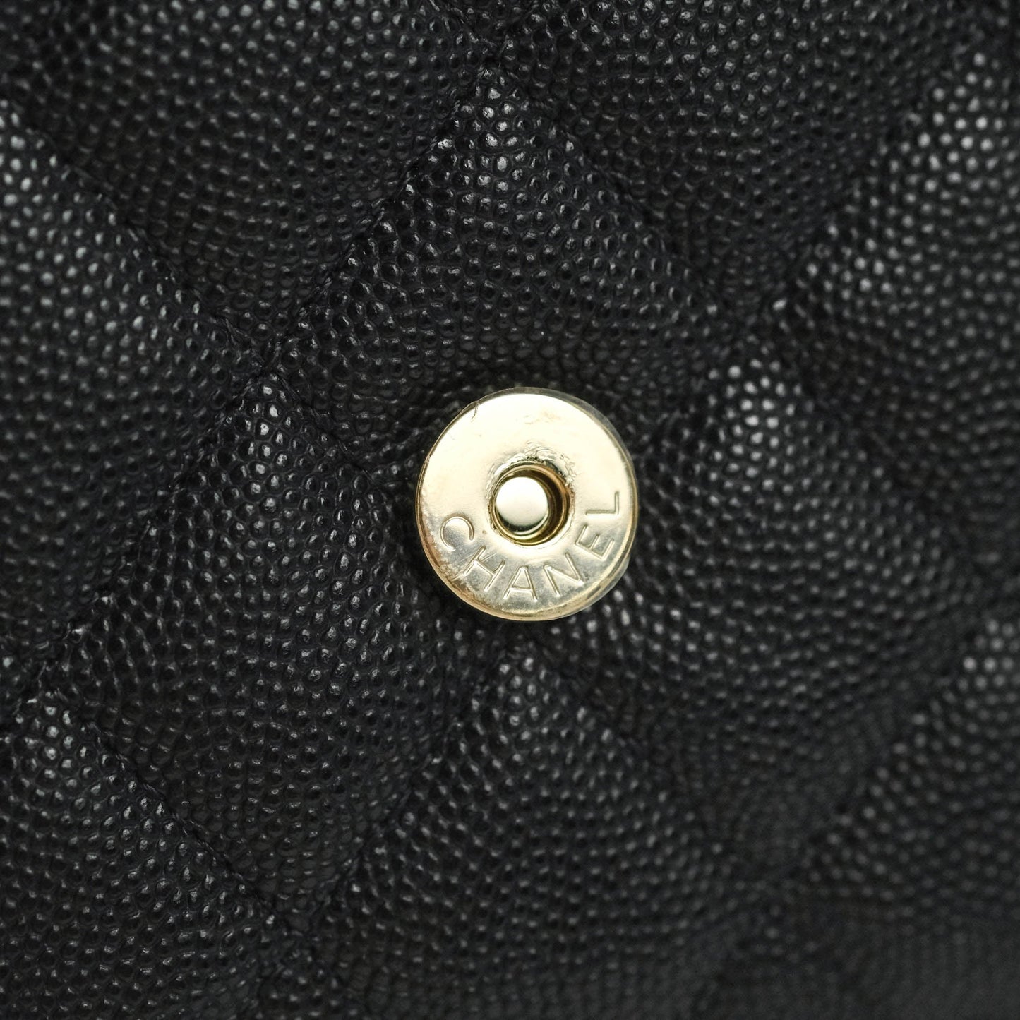Chanel Filigree Wallet on Chain WOC Black Caviar Gold Hardware