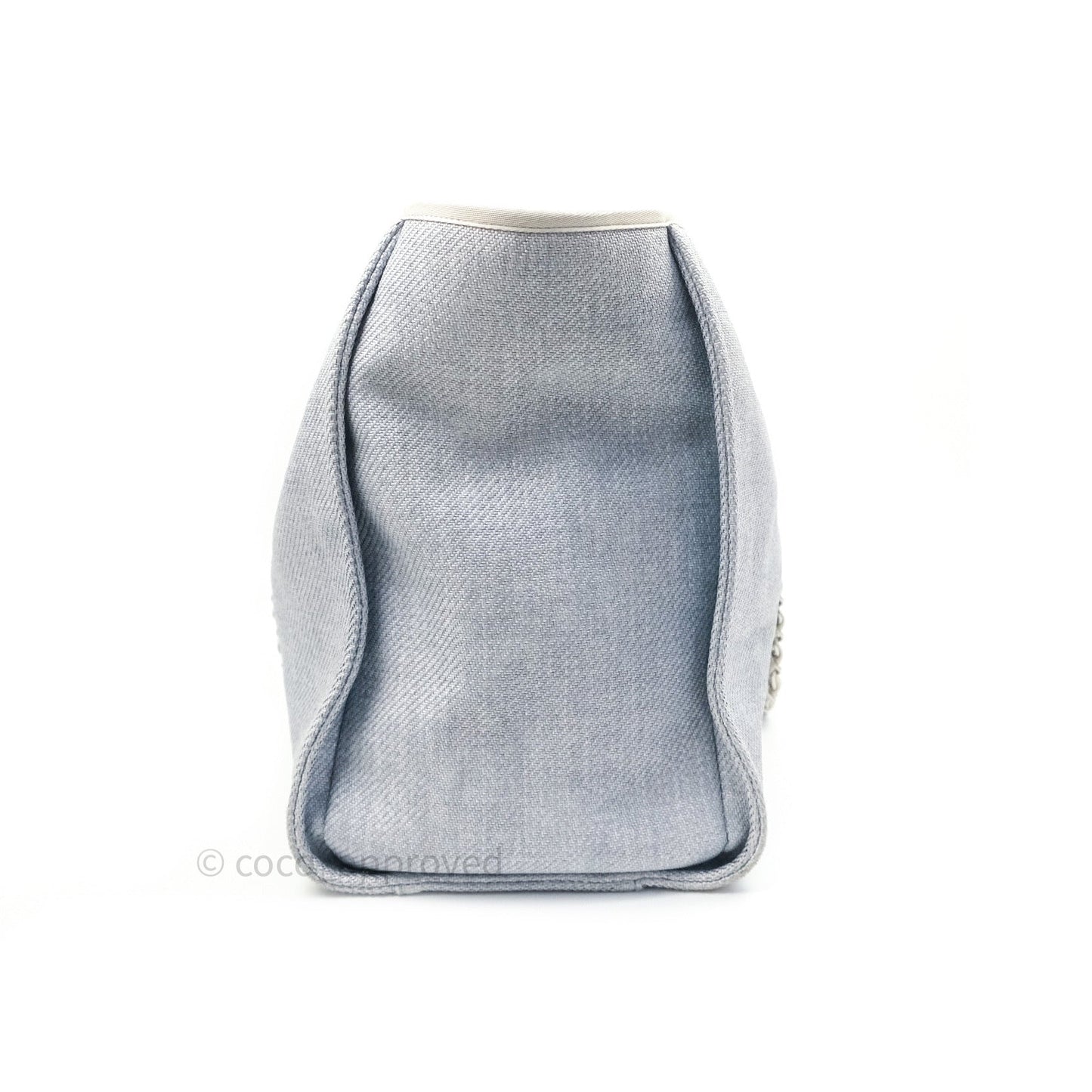 Chanel Canvas Extra Large Deauville Tote Light Grey