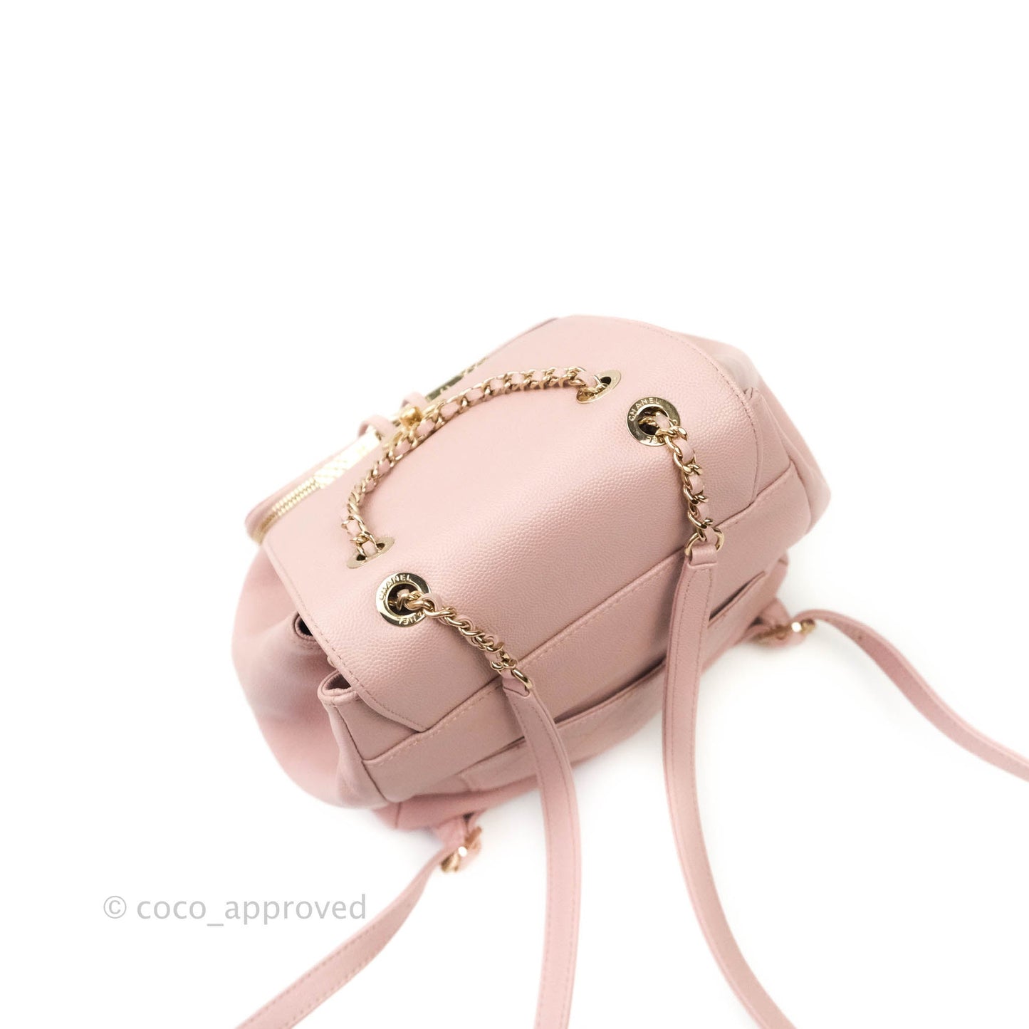 Chanel Quilted Business Affinity Backpack Pink Caviar Gold Hardware