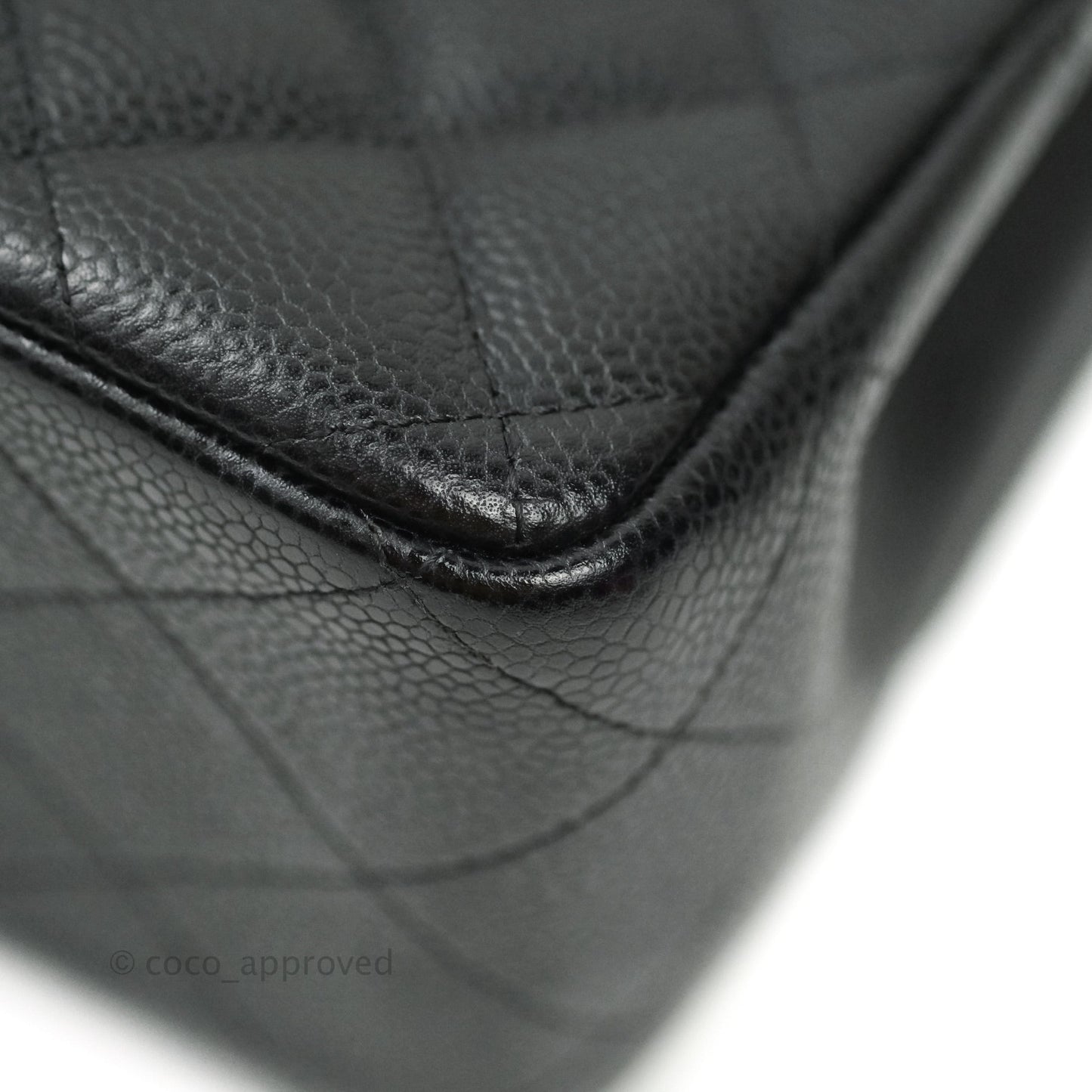 Chanel Jumbo Double Flap Black Caviar Silver Hardware⁣⁣
