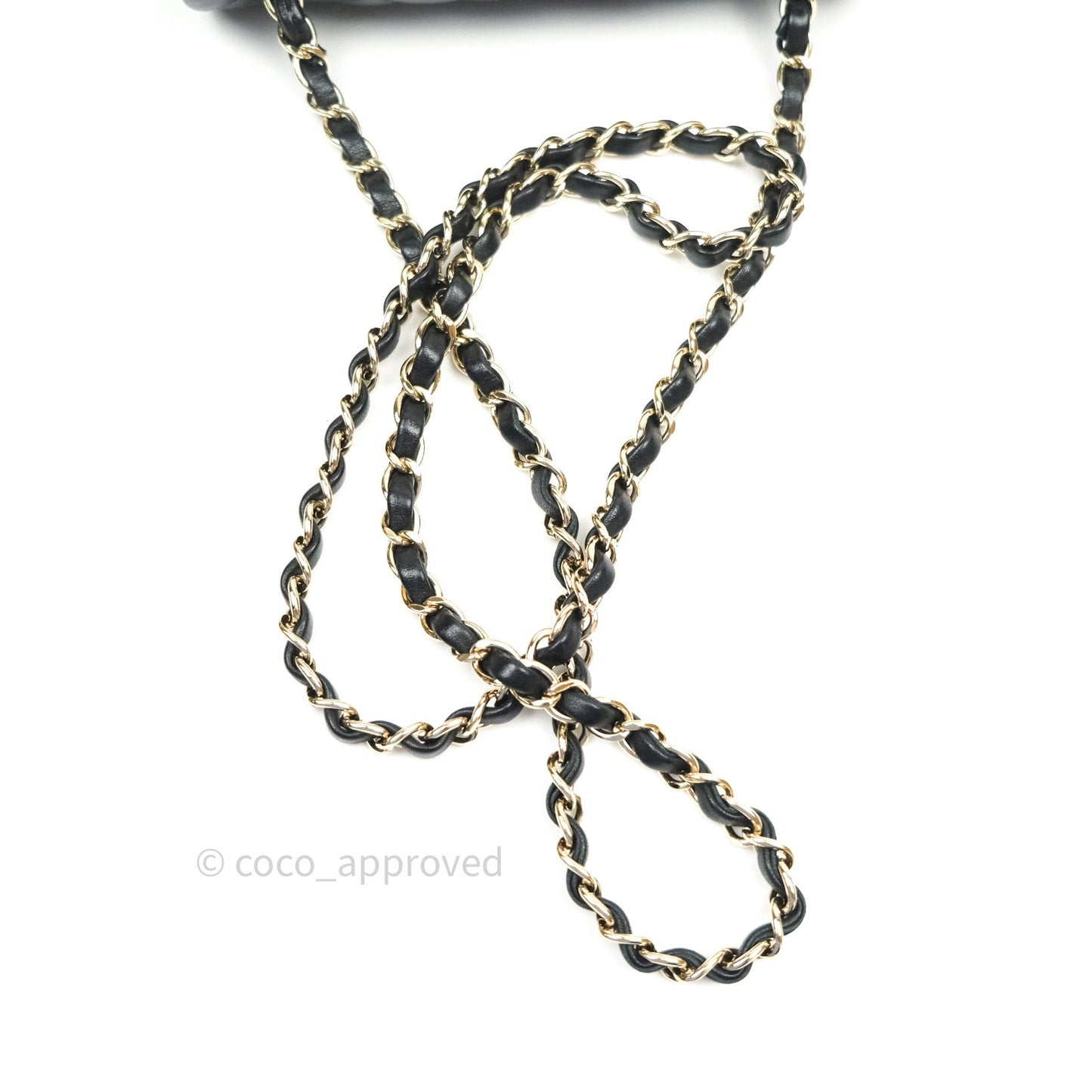 Chanel Quilted Mini Rectangular Black Lambskin Gold Hardware