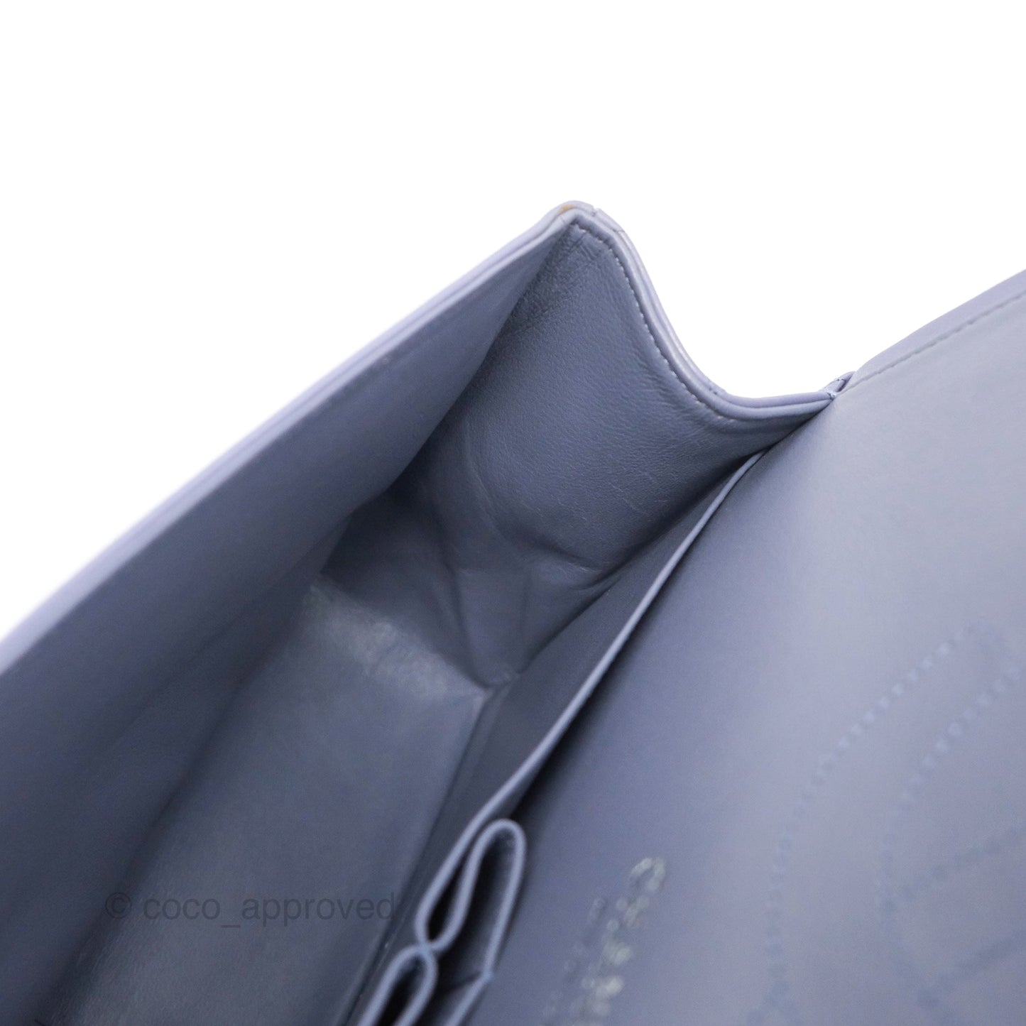 Chanel Jumbo Double Flap Lavender Blue Lambskin Silver Hardware⁣⁣
