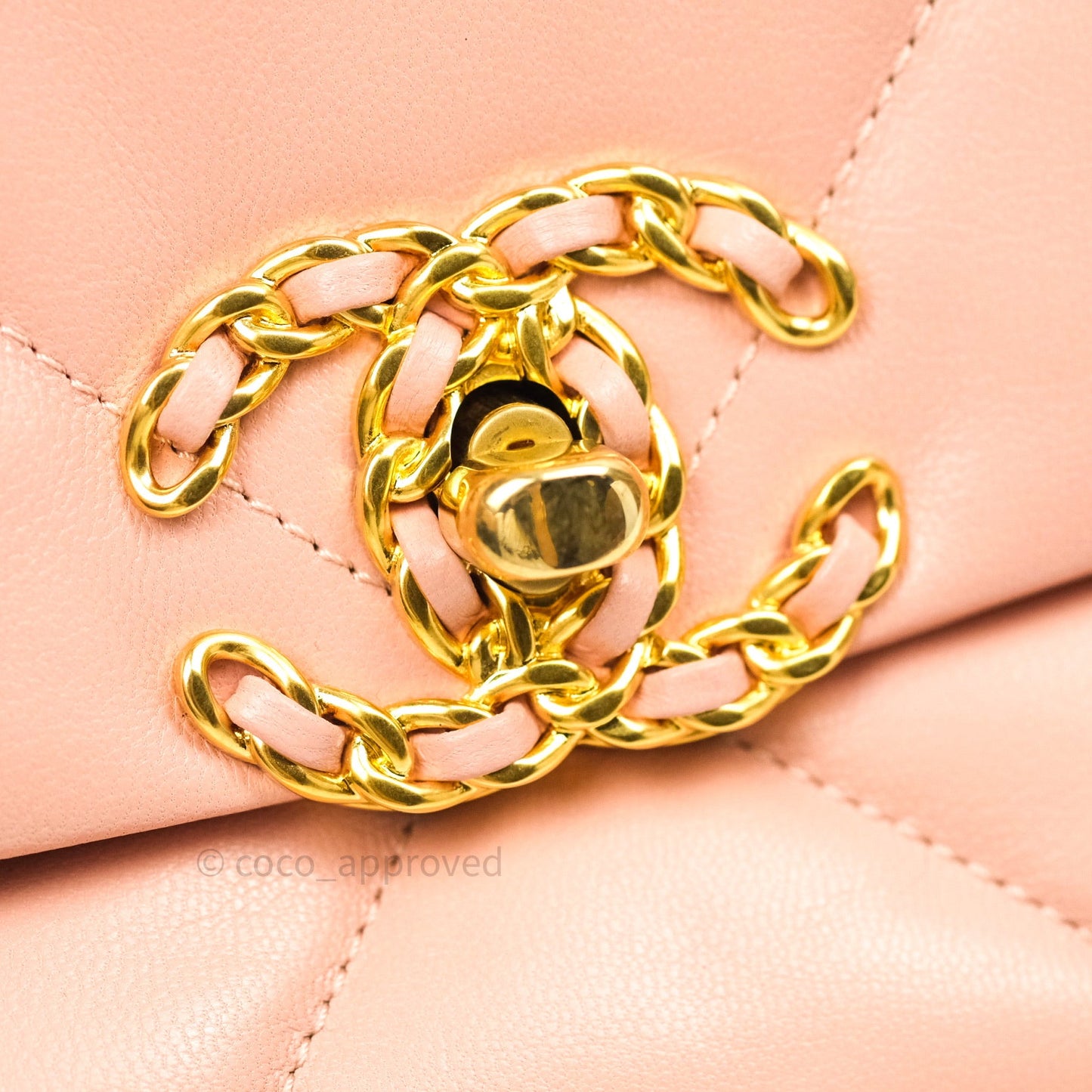 Chanel 19 Small Goatskin Rose Pink Mixed Hardware