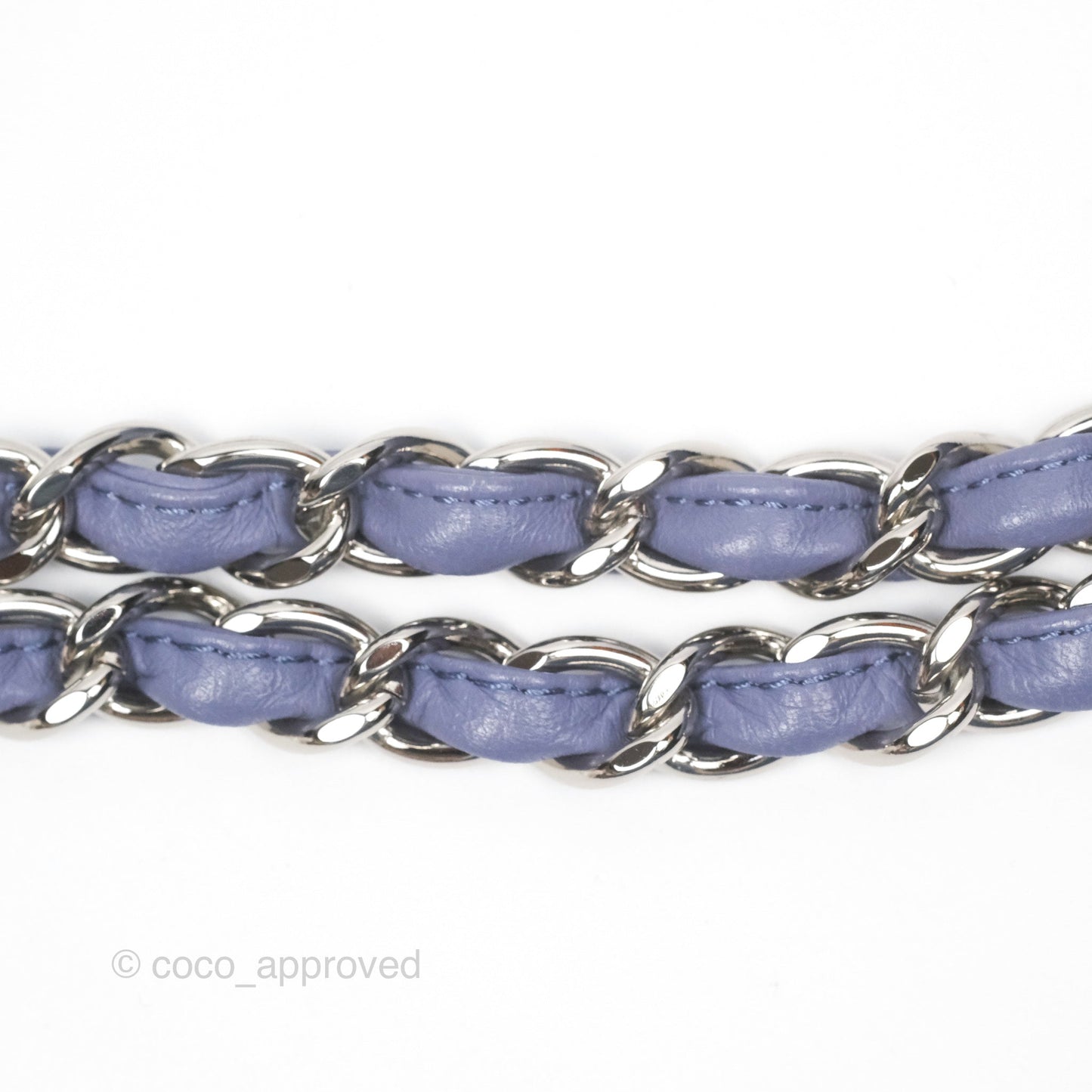 Chanel Jumbo Double Flap Lavender Blue Lambskin Silver Hardware⁣⁣