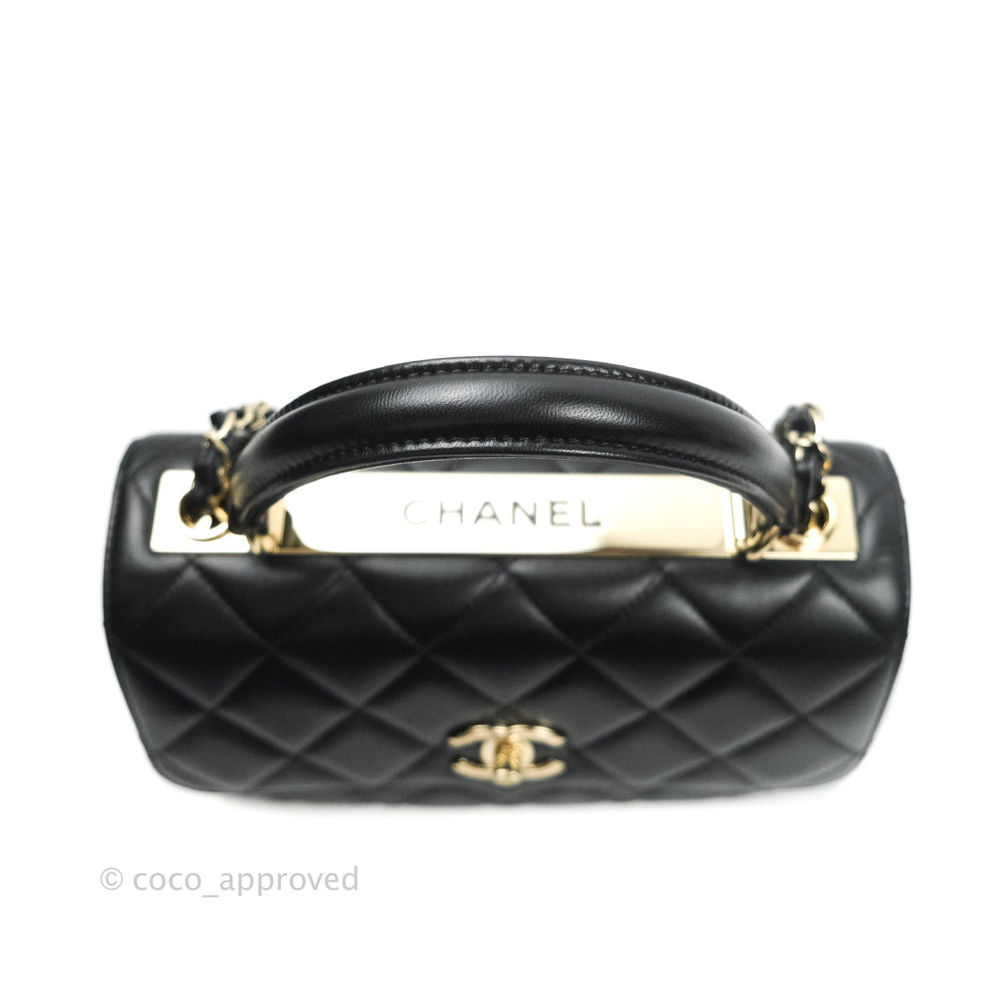 Chanel Trendy CC Small Black Lambskin Gold Hardware