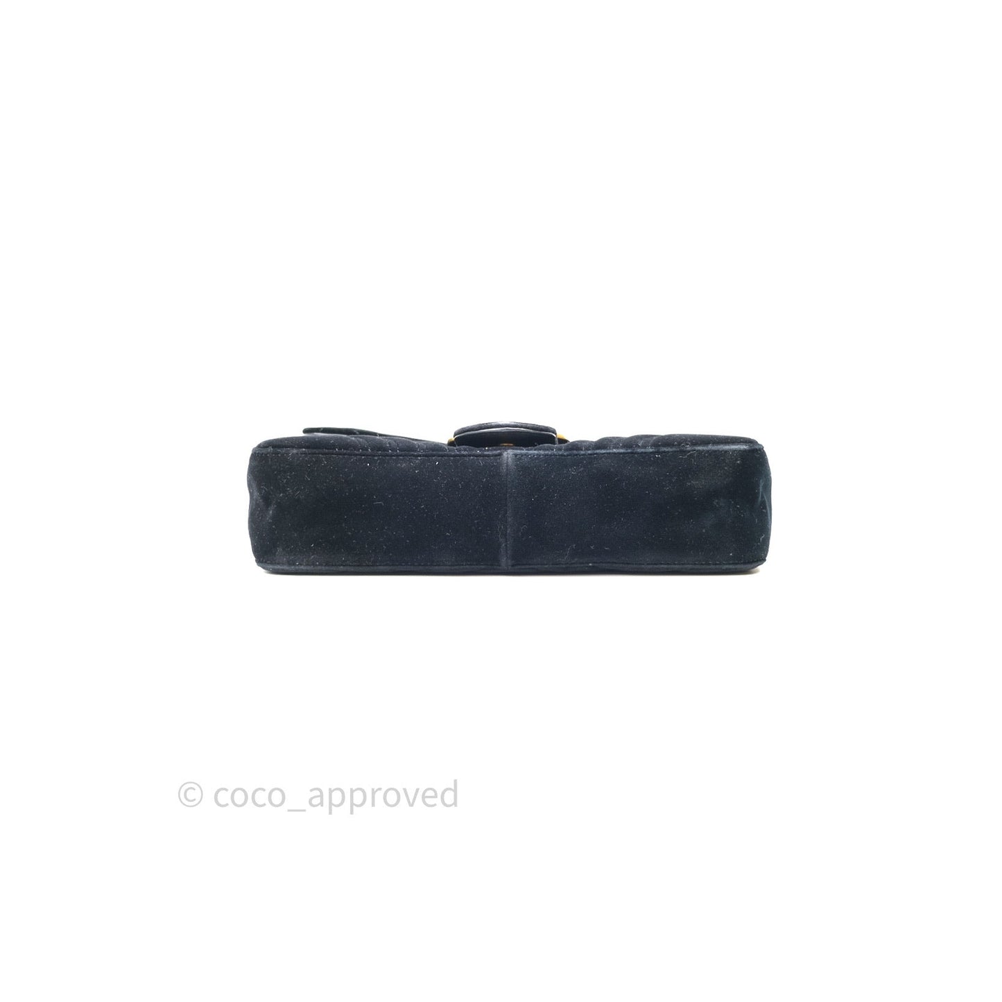 Gucci Medium Marmont Velvet Black Gold Hardware