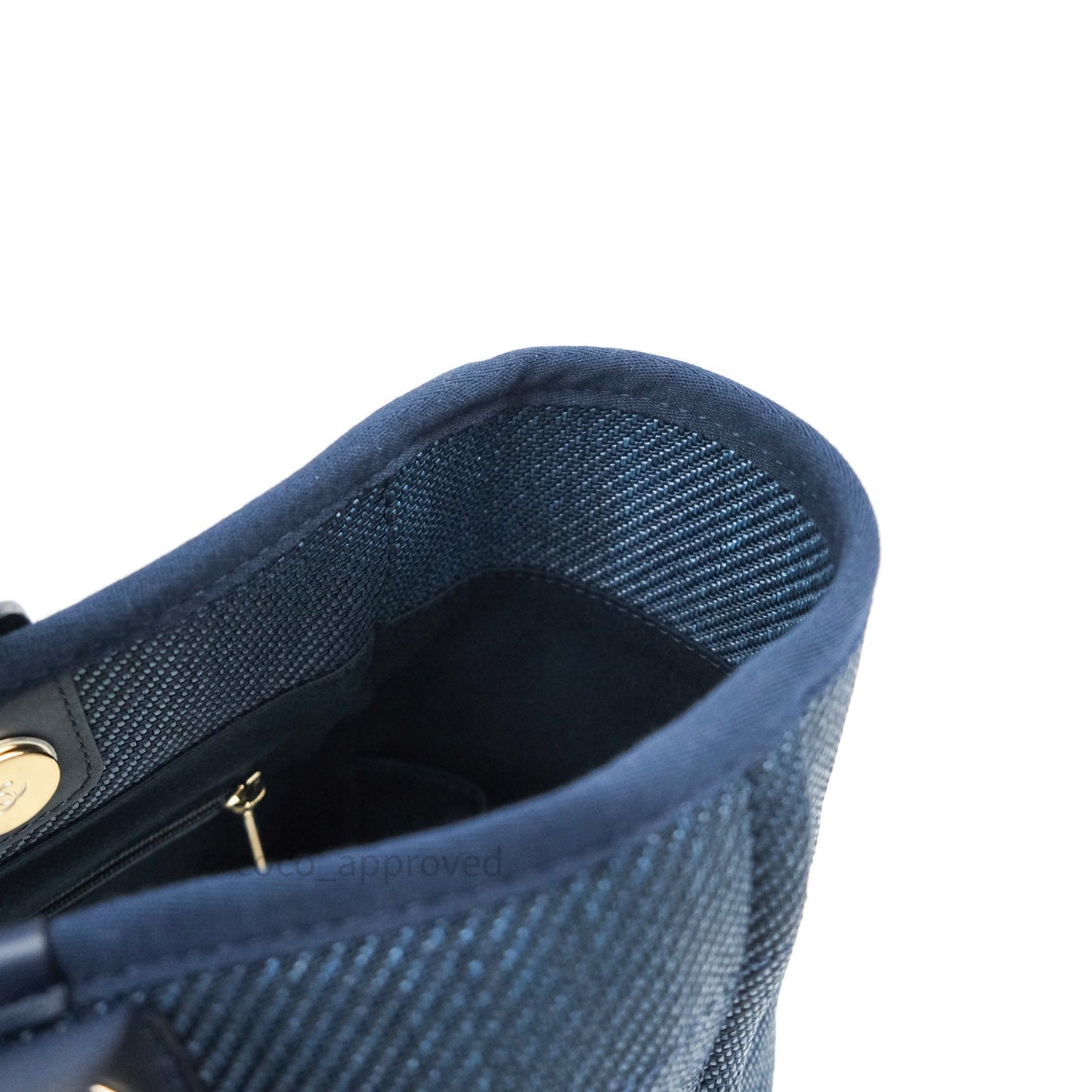 Chanel Canvas Large Deauville Tote Navy Blue 20A