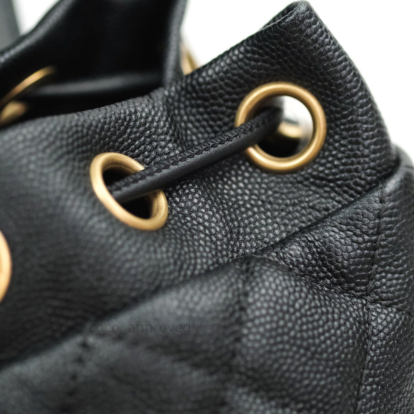 Chanel Quilted Filigree Backpack Black Caviar