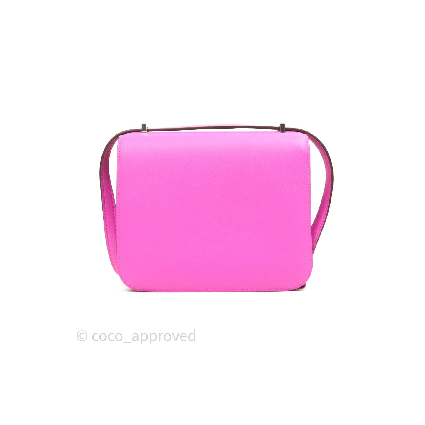 Hermès Constance Mini Verso Swift Calfskin AC Magnolia/Orange