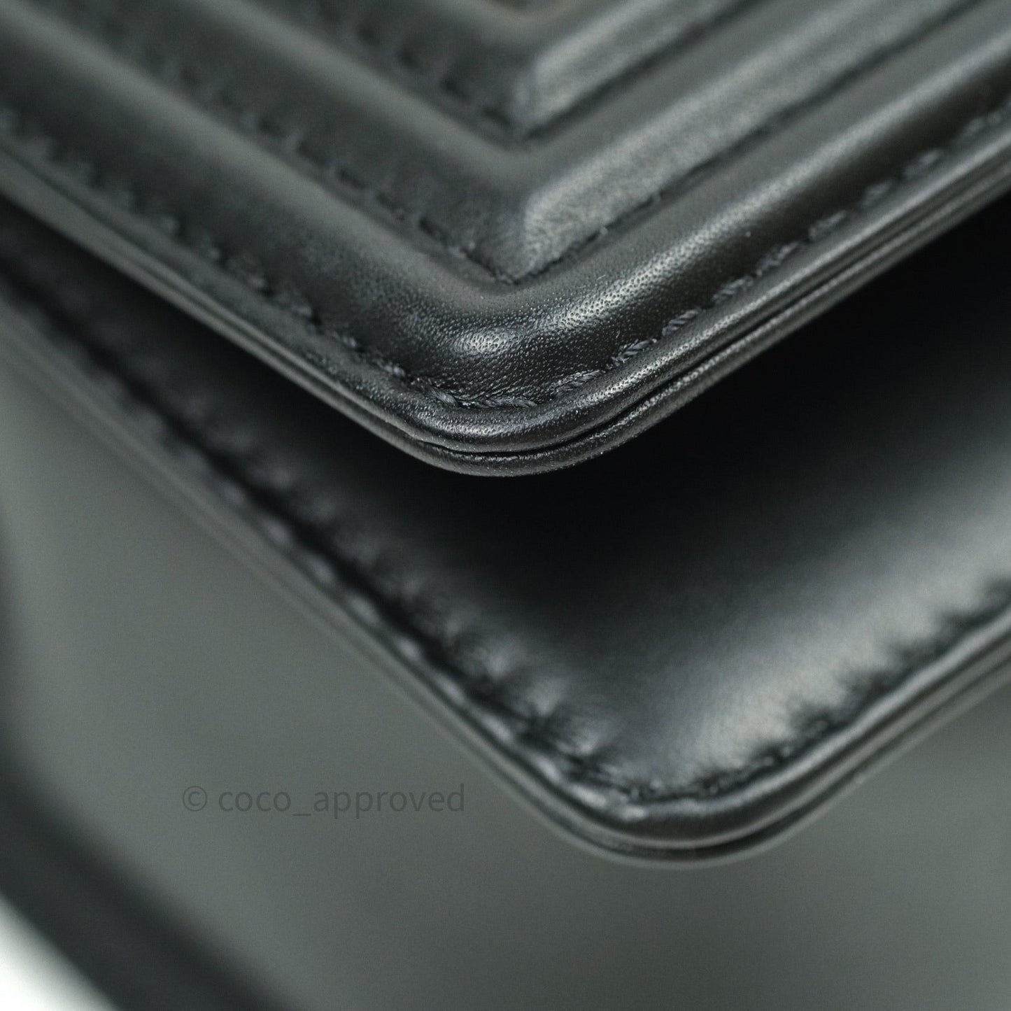 Chanel Boy Quilted Medium Black Calfskin Gold Hardware 20C