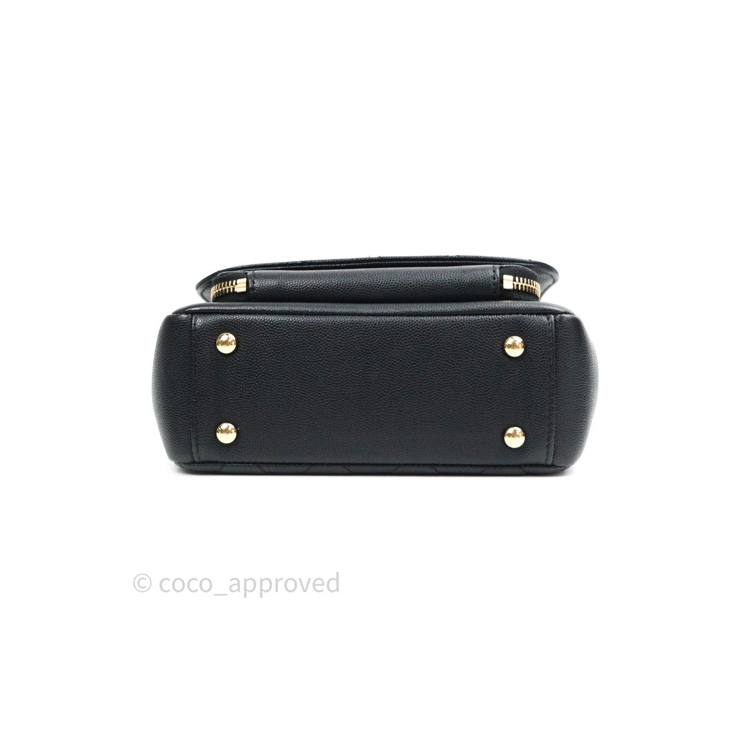 Chanel Quilted Small Business Affinity Flap Black Caviar Light Gold Hardware