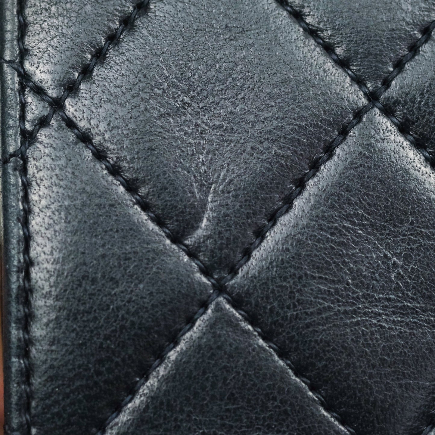 Chanel Vintage Medium Full Flap Black Lambskin 24K Gold Hardware