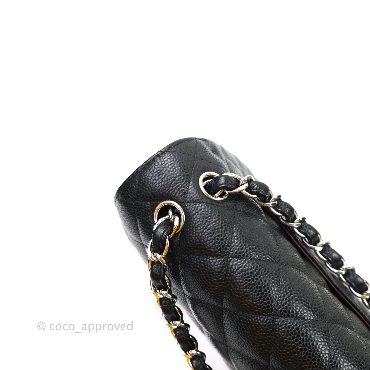 Chanel Jumbo Double Flap Black Caviar Silver Hardware⁣⁣