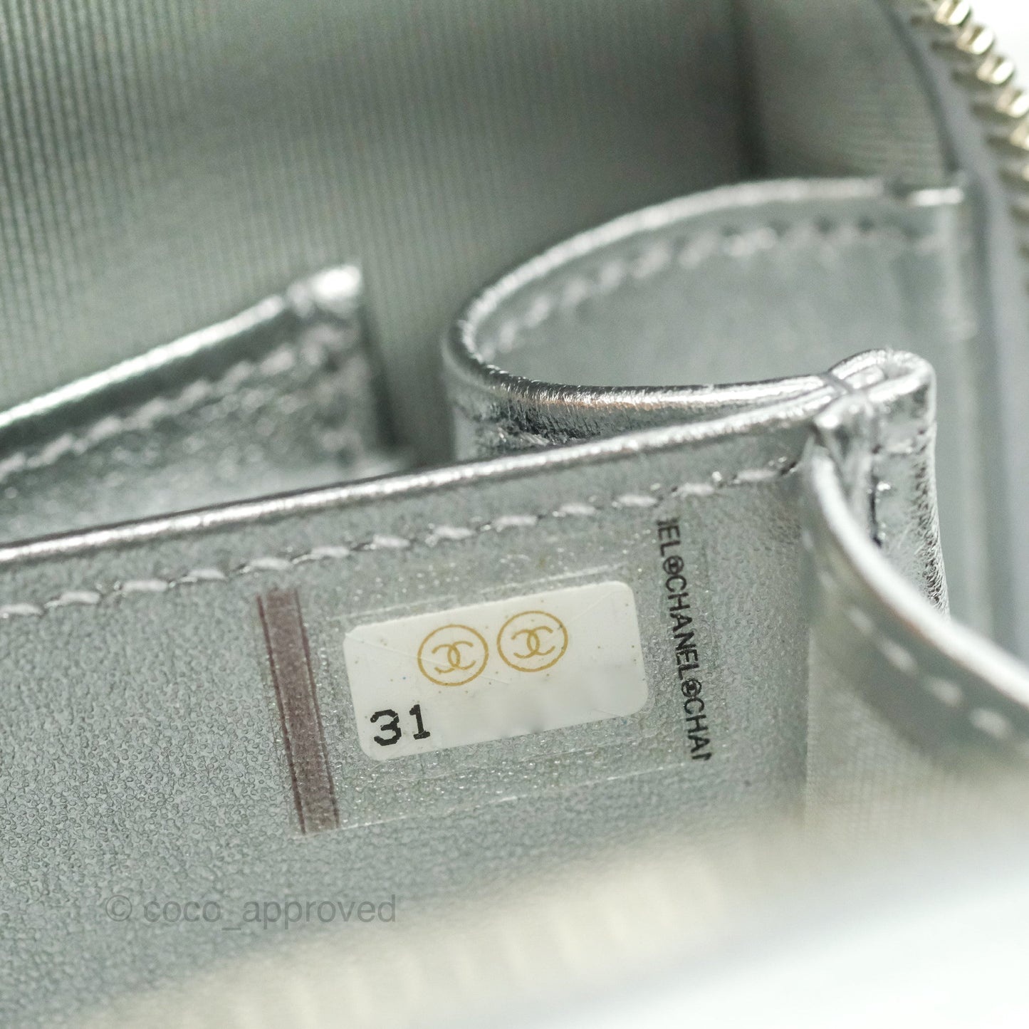 Chanel Gradient Metallic Calfskin Quilted Camera Bag Silver Hardware