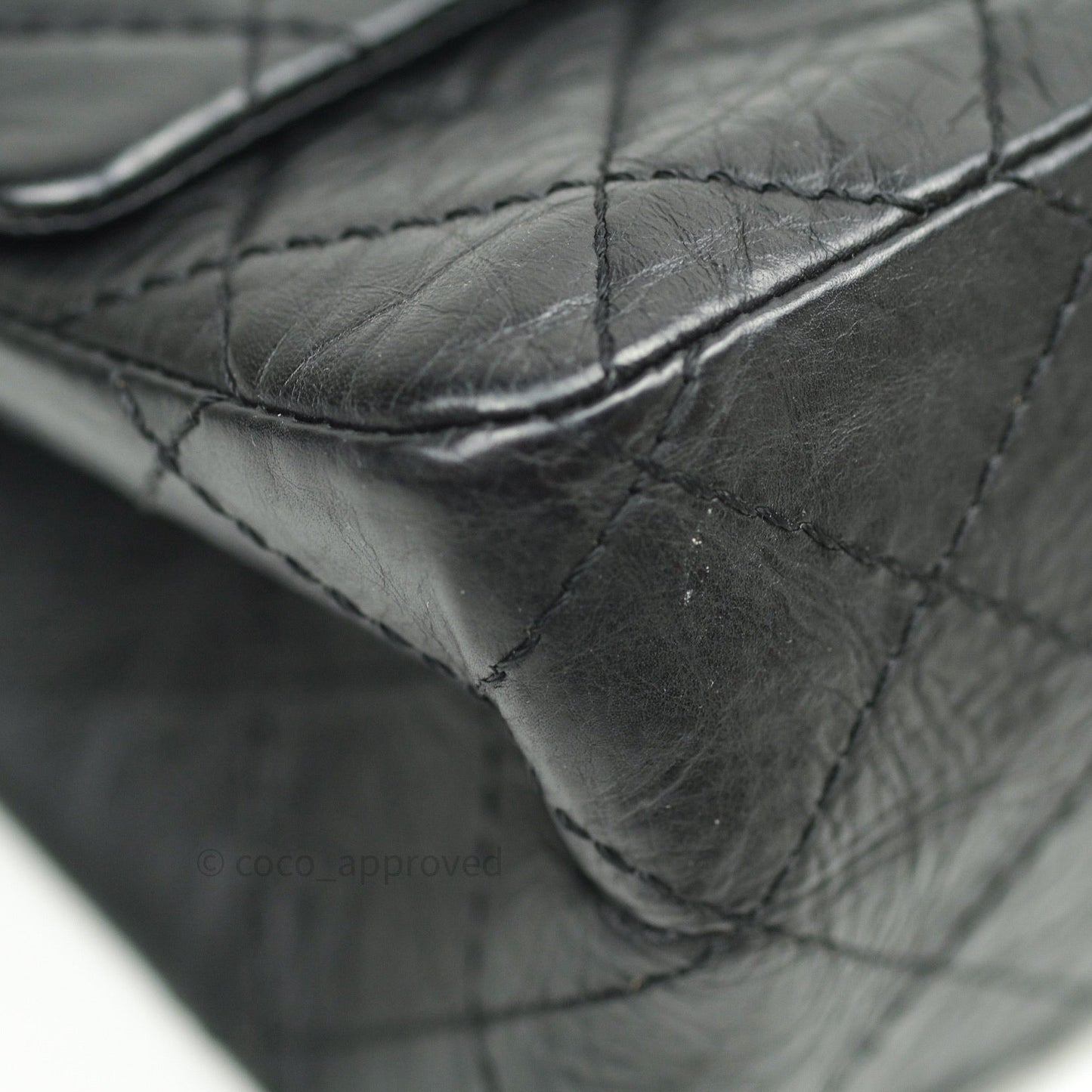 Chanel Reissue Quilted Aged Calfskin Black Ruthenium Hardware 226