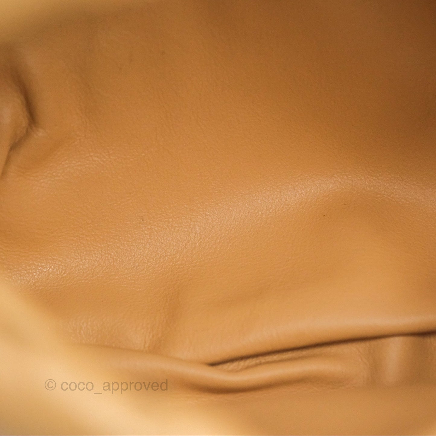 Bottega Veneta Mini Jodie Clutch Bag Intrecciato Almond Lambskin Gold Hardware