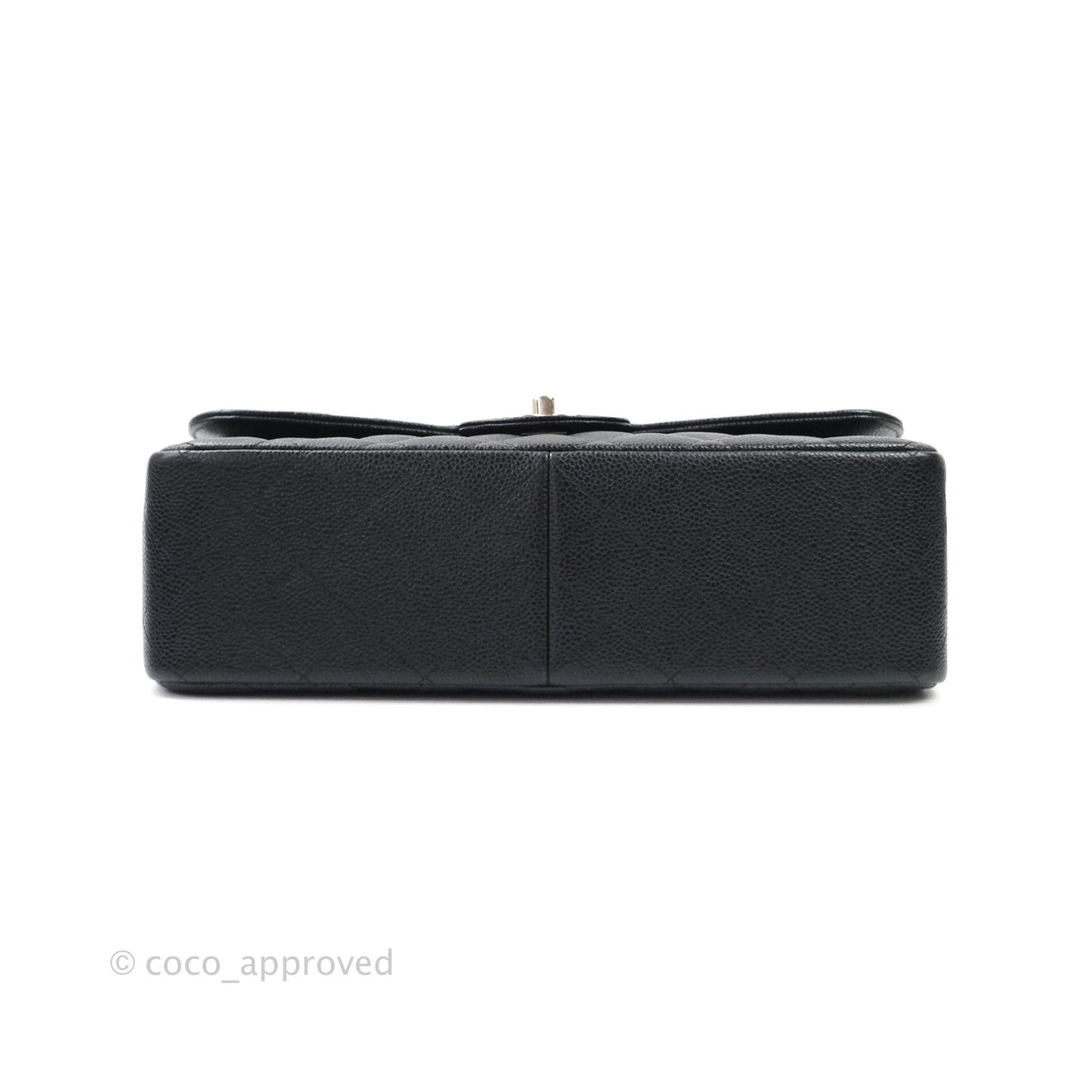 Chanel Jumbo Double Flap Black Caviar Silver Hardware⁣⁣