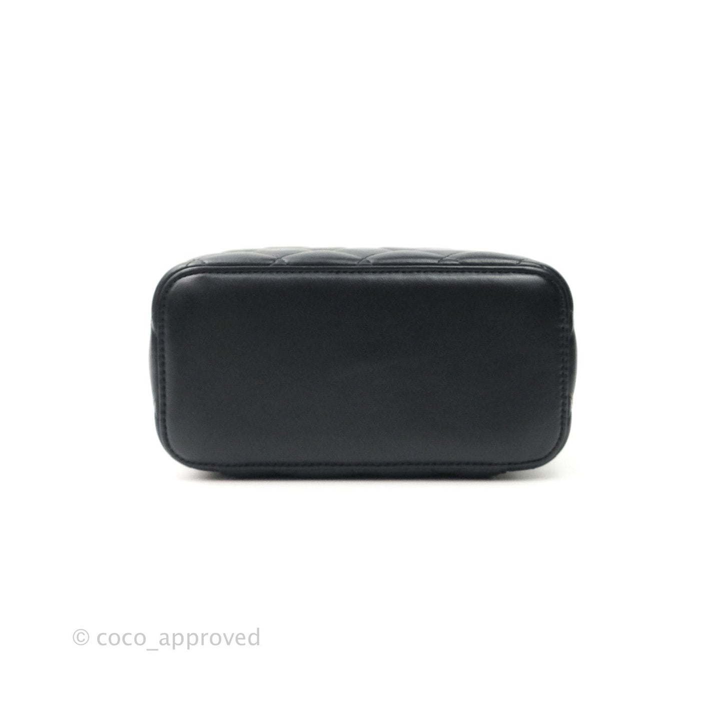 Chanel Vanity with Classic Chain in Black Lambskin Gold Hardware
