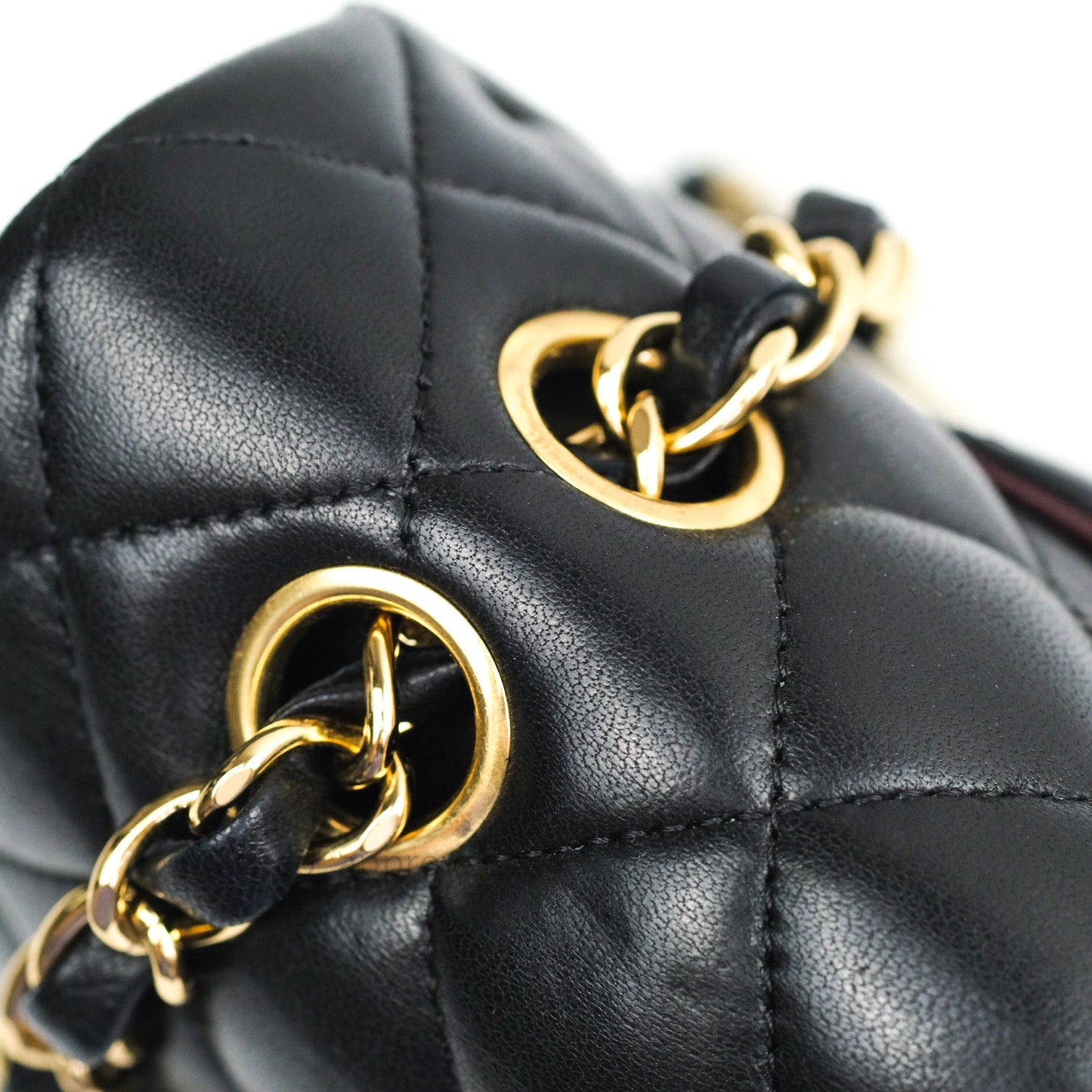 Chanel Classic M/L Black Lambskin Gold Hardware