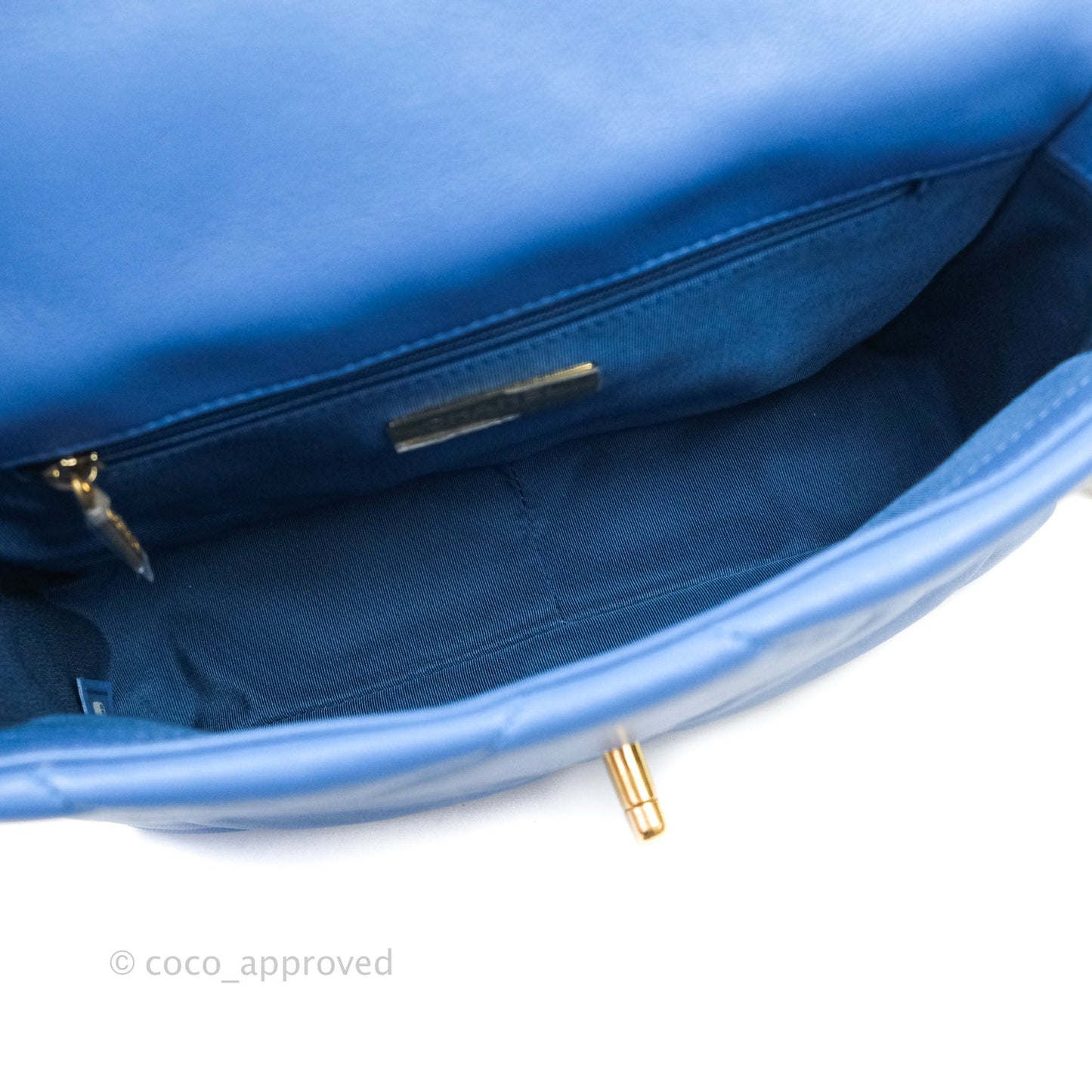Chanel 19 Small Blue Mixed Hardware