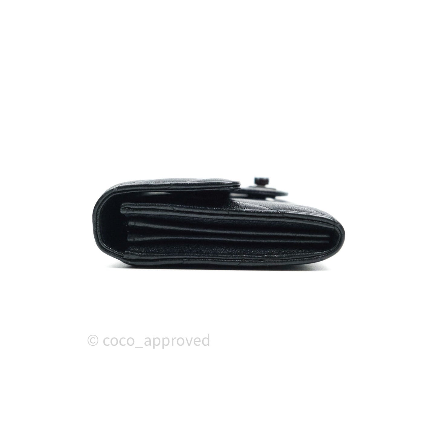 Chanel Chevron Sheepskin Reissue Large Flap Wallet So Black