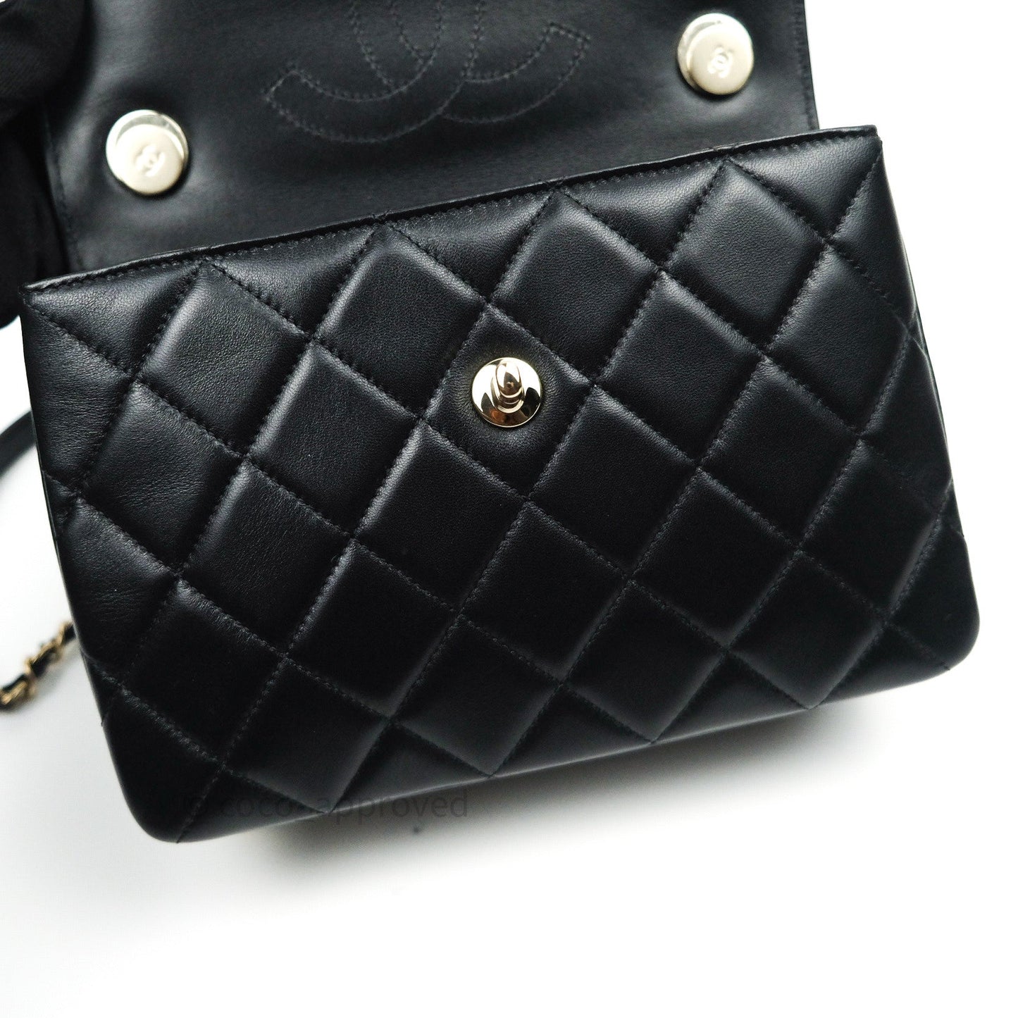 Chanel Trendy CC Small Black Lambskin Gold Hardware
