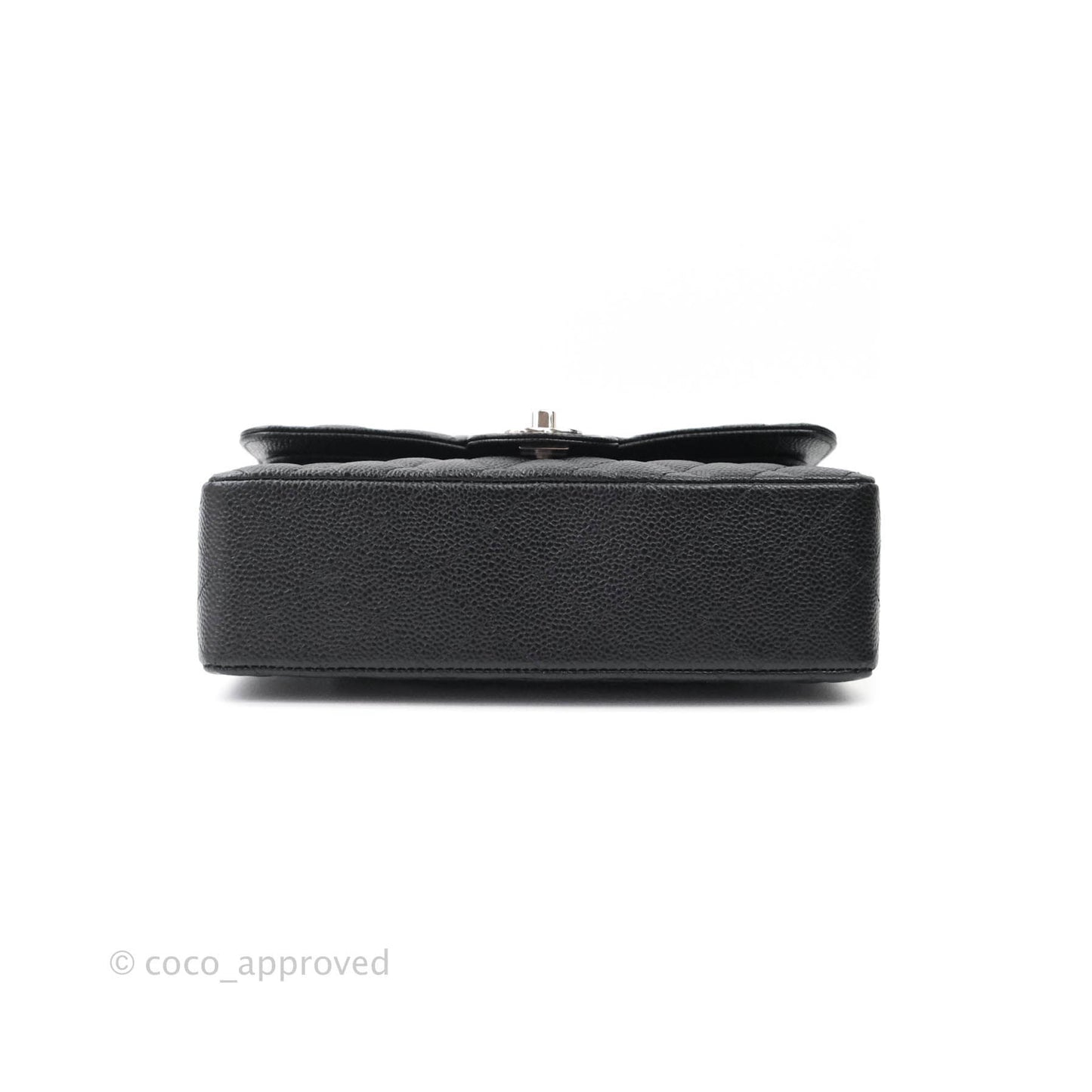 Chanel Classic Small S/M Flap Black Caviar Silver Hardware