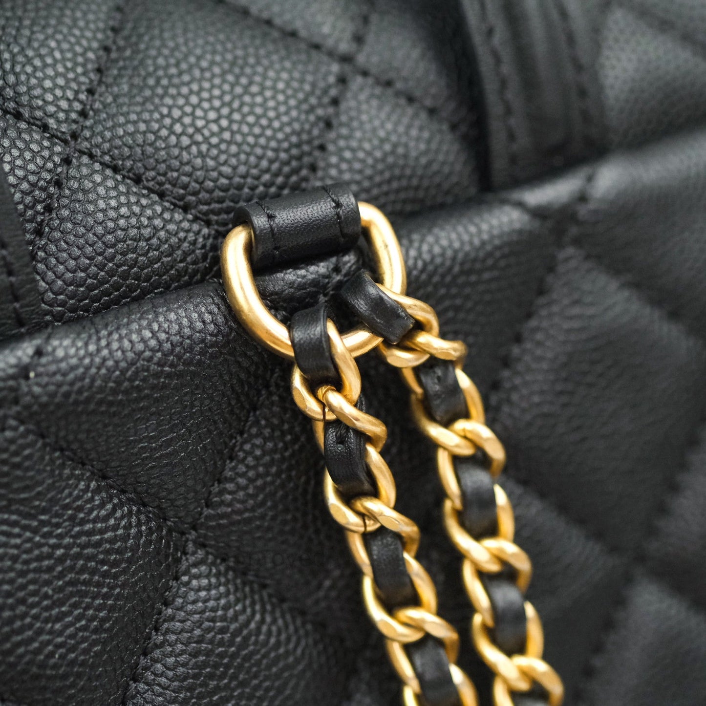 Chanel Quilted Filigree Backpack Black Caviar