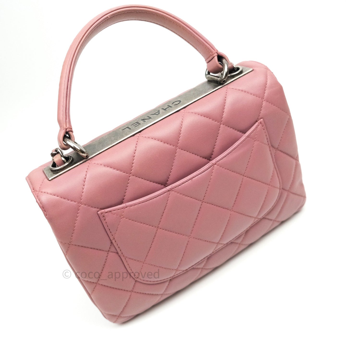 Chanel Quilted Small Trendy CC Flap Bag Mauve Pink Lambskin Ruthenium Hardware