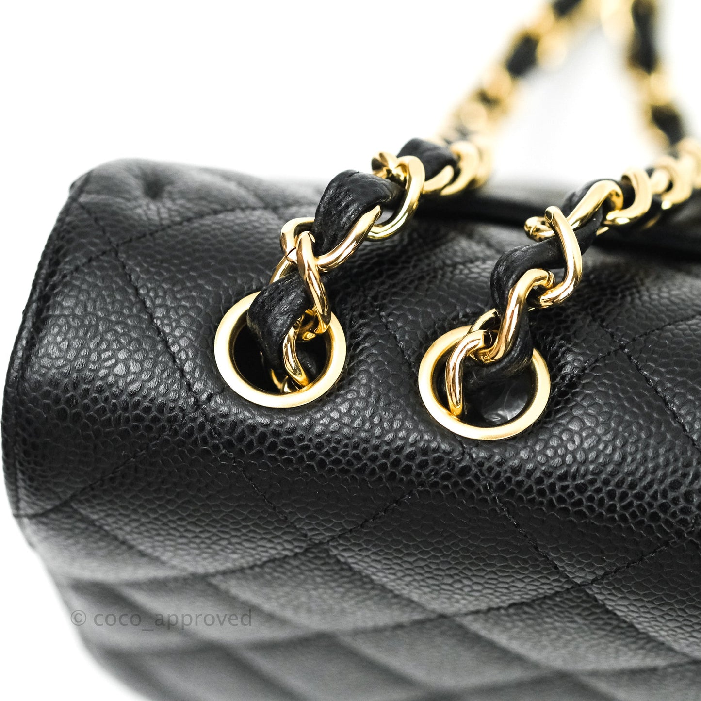 Chanel Jumbo Single Flap Black Caviar Gold Hardware⁣⁣