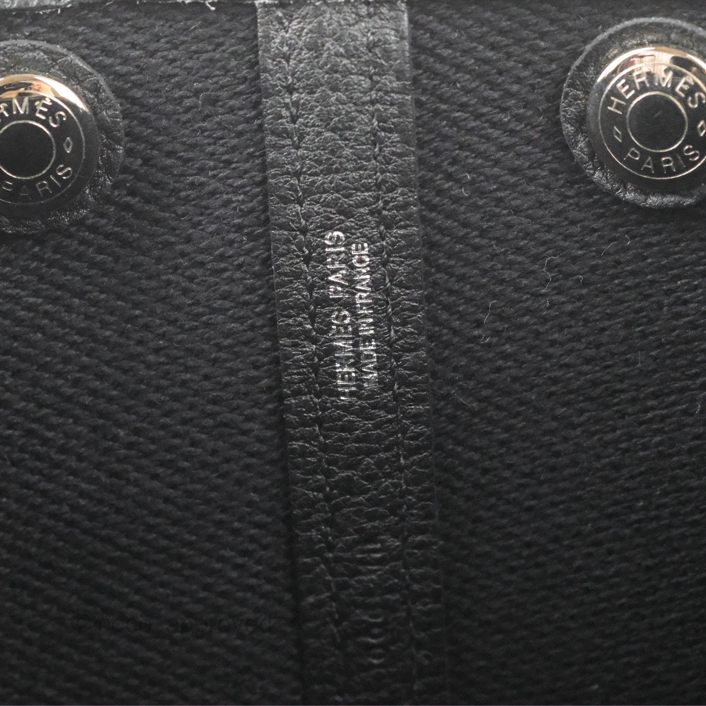 Hermès Garden Party 30 Black/Ecru Canvas