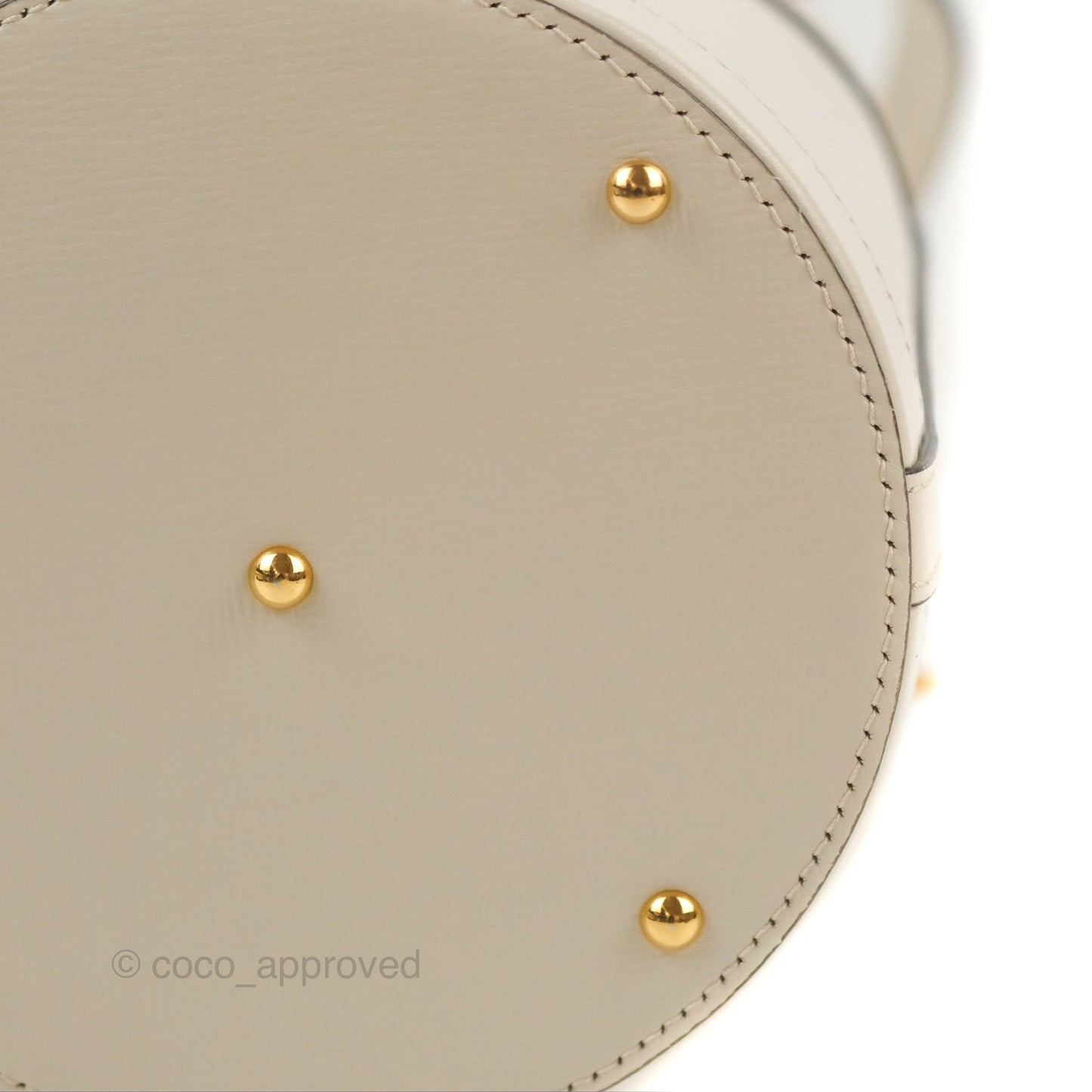 Gucci Horsebit 1955 Small Bucket Bag Cream