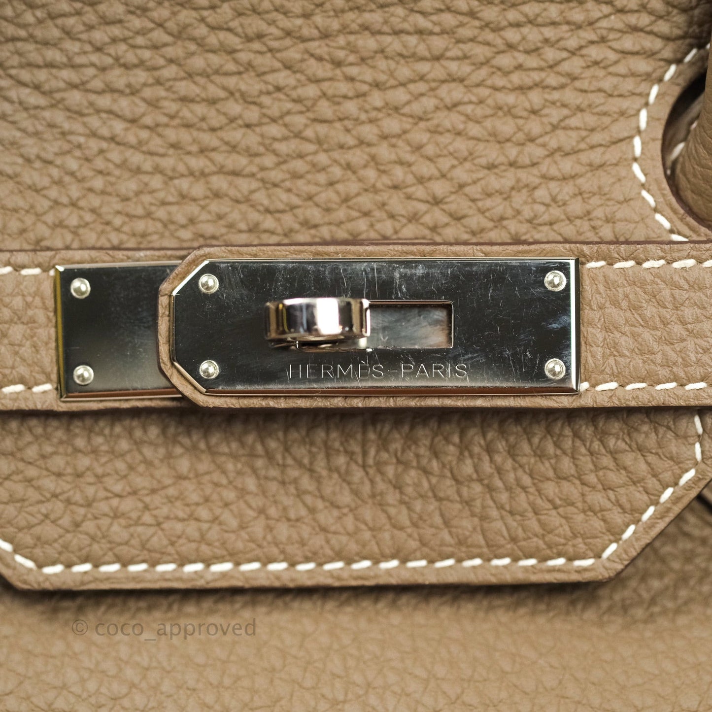 Hermès Birkin 35 Etoupe Togo Palladium Hardware