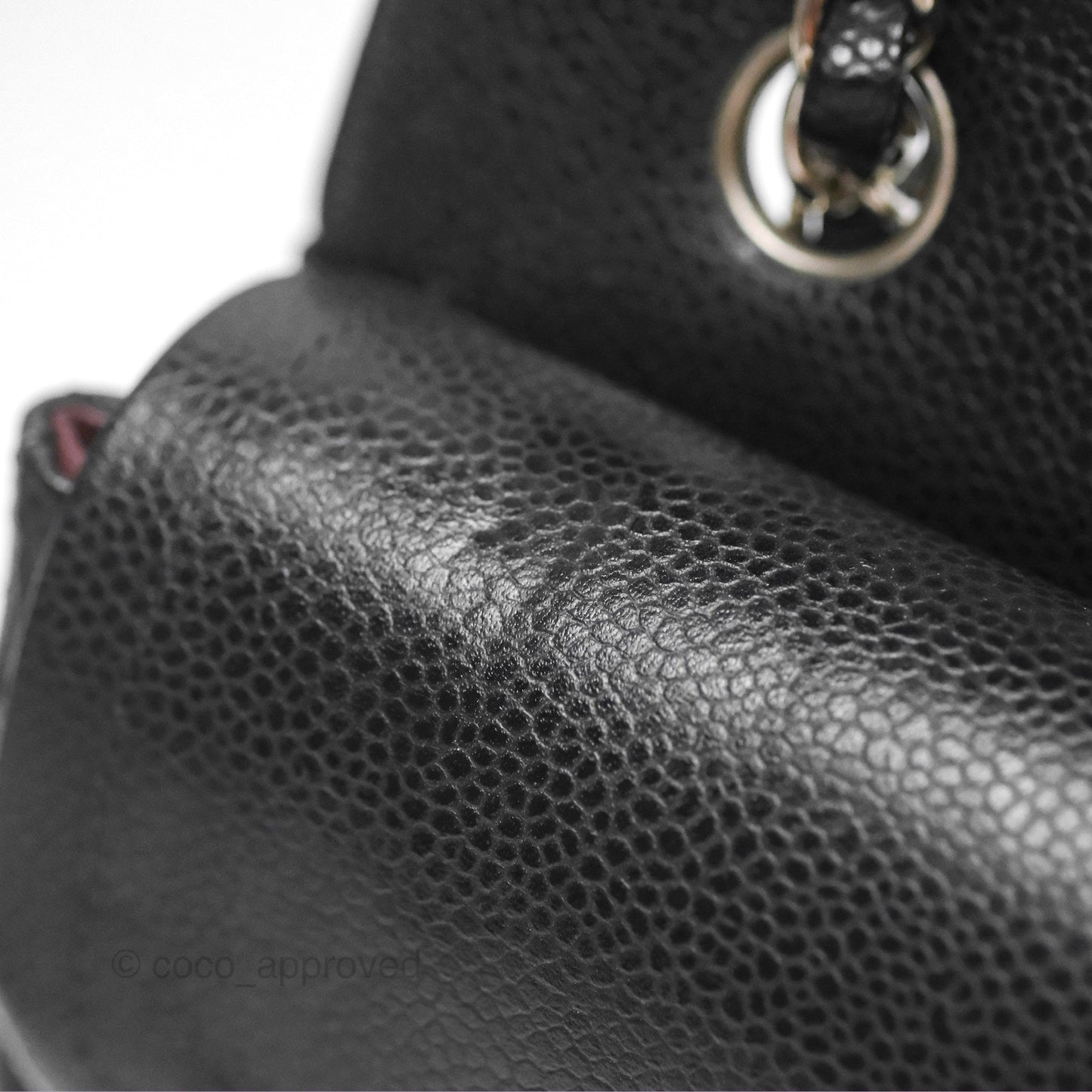Chanel Small Classic Flap Quilted Black Caviar Silver Hardware